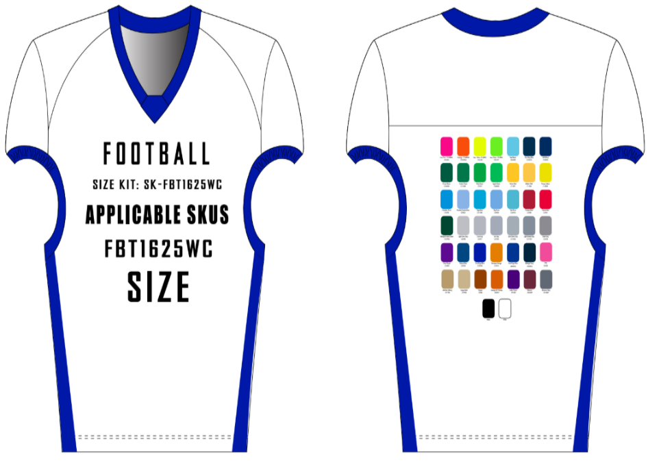 Edge Waistcut Fitted Jersey Size Samples