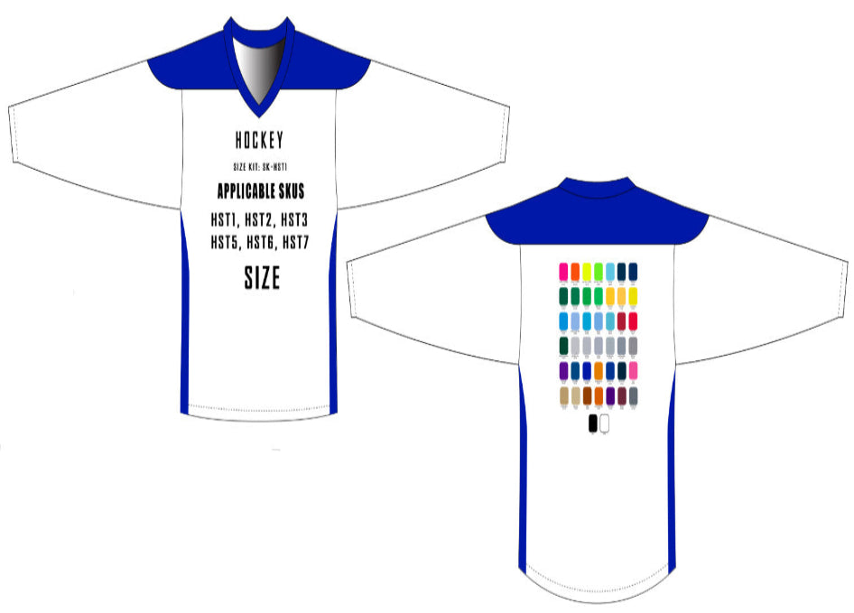 Hockey Jersey Size Samples