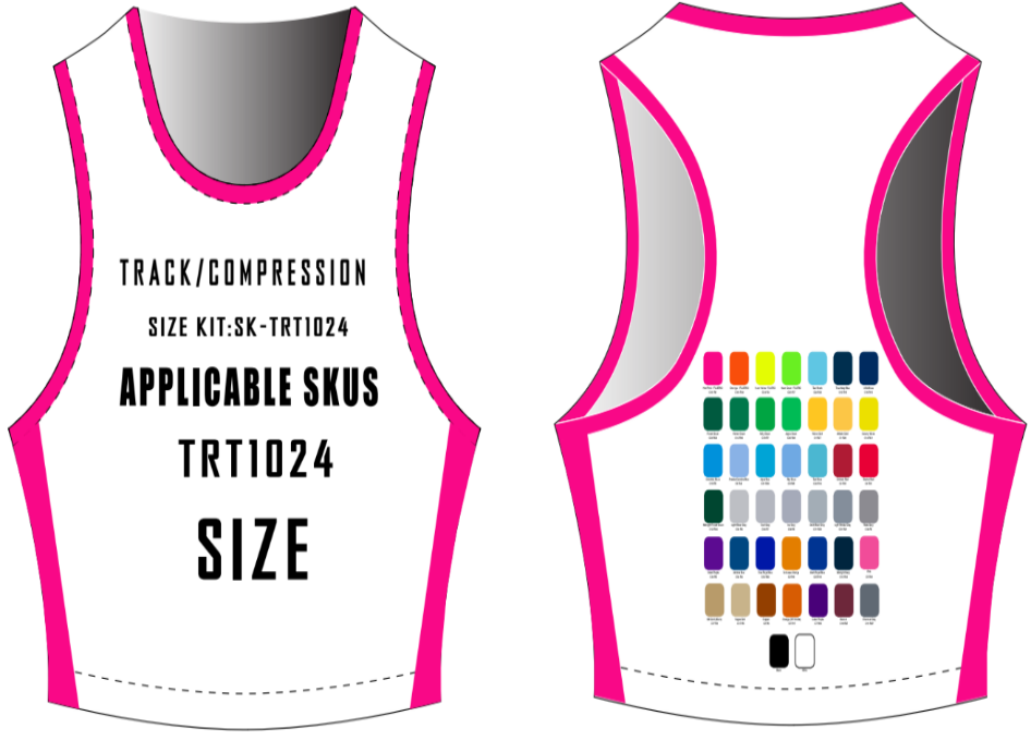Racerback Crop Top Compression Size Samples