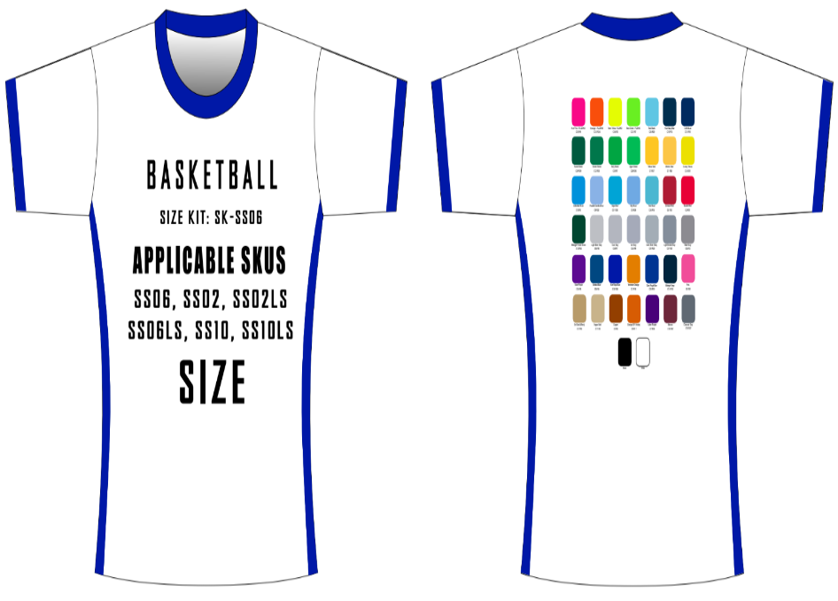 Shooter Shirt Size Samples