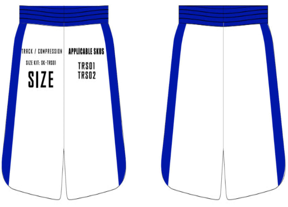 Track Shorts Size Samples