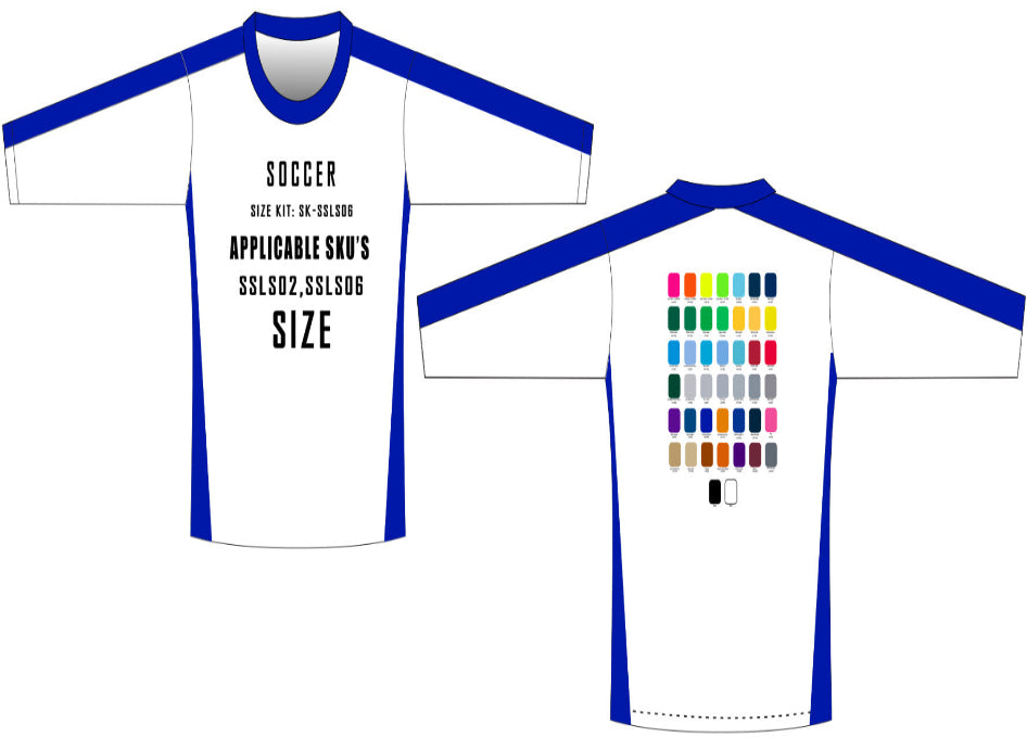 Soccer Goalie Jersey Size Samples
