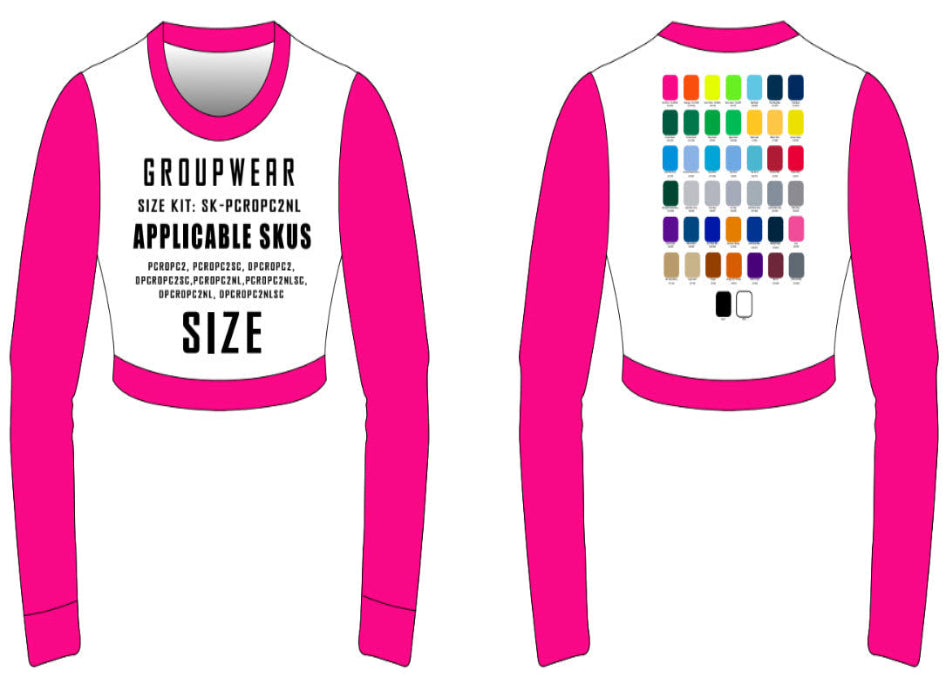 Performance Crop Top Crew Size Samples