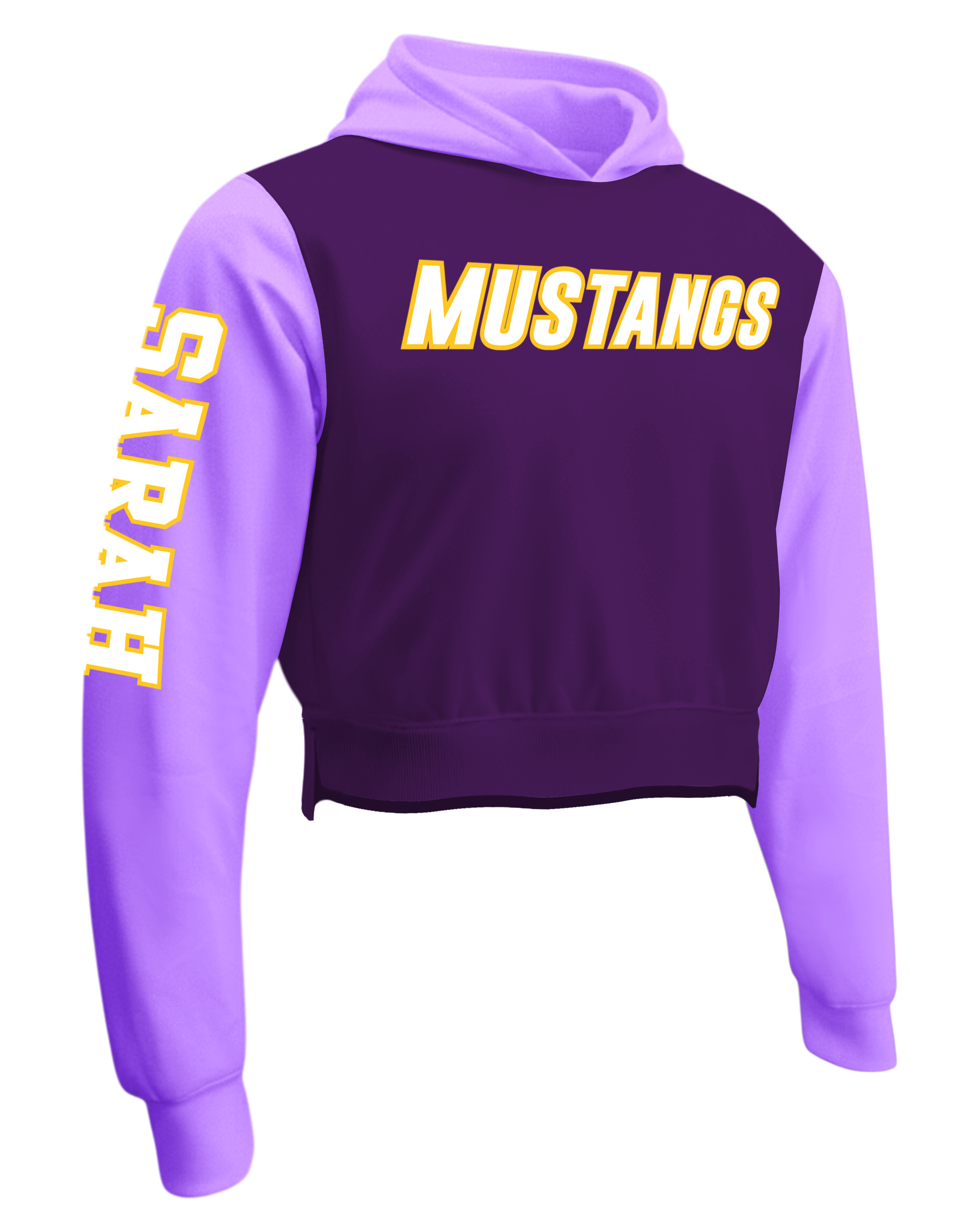 DYED Drifit Performance Crop Top Hoodie w/ Bottom Hem Slit