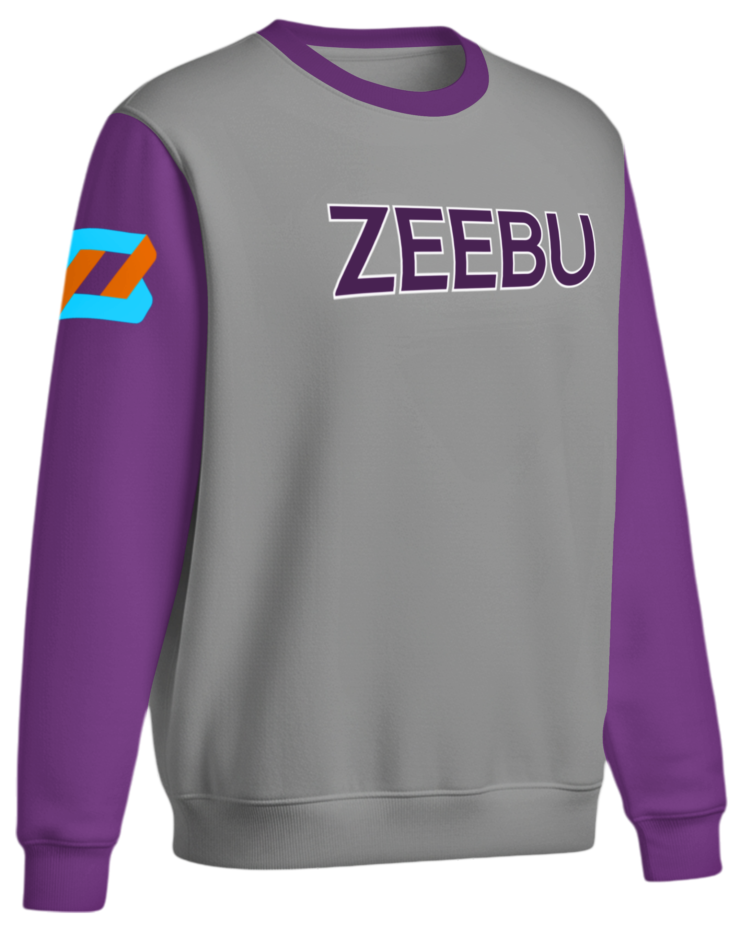 Dyed Drifit Performance Pullover Crew Neck Sweatshirt w/ Bottom Hem Slit