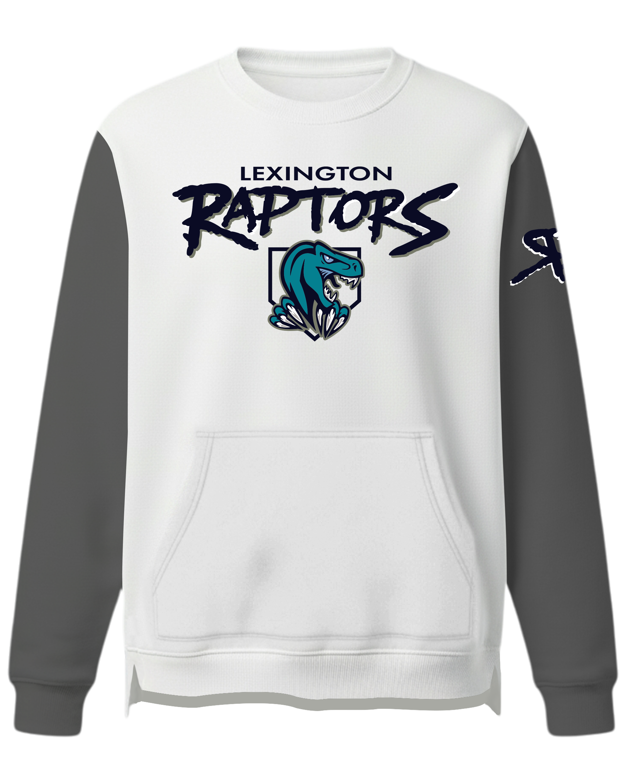 DYED Heavy Performance Fleece Crew Sweatshirt w/ Front Pocket & Bottom Hem Slit