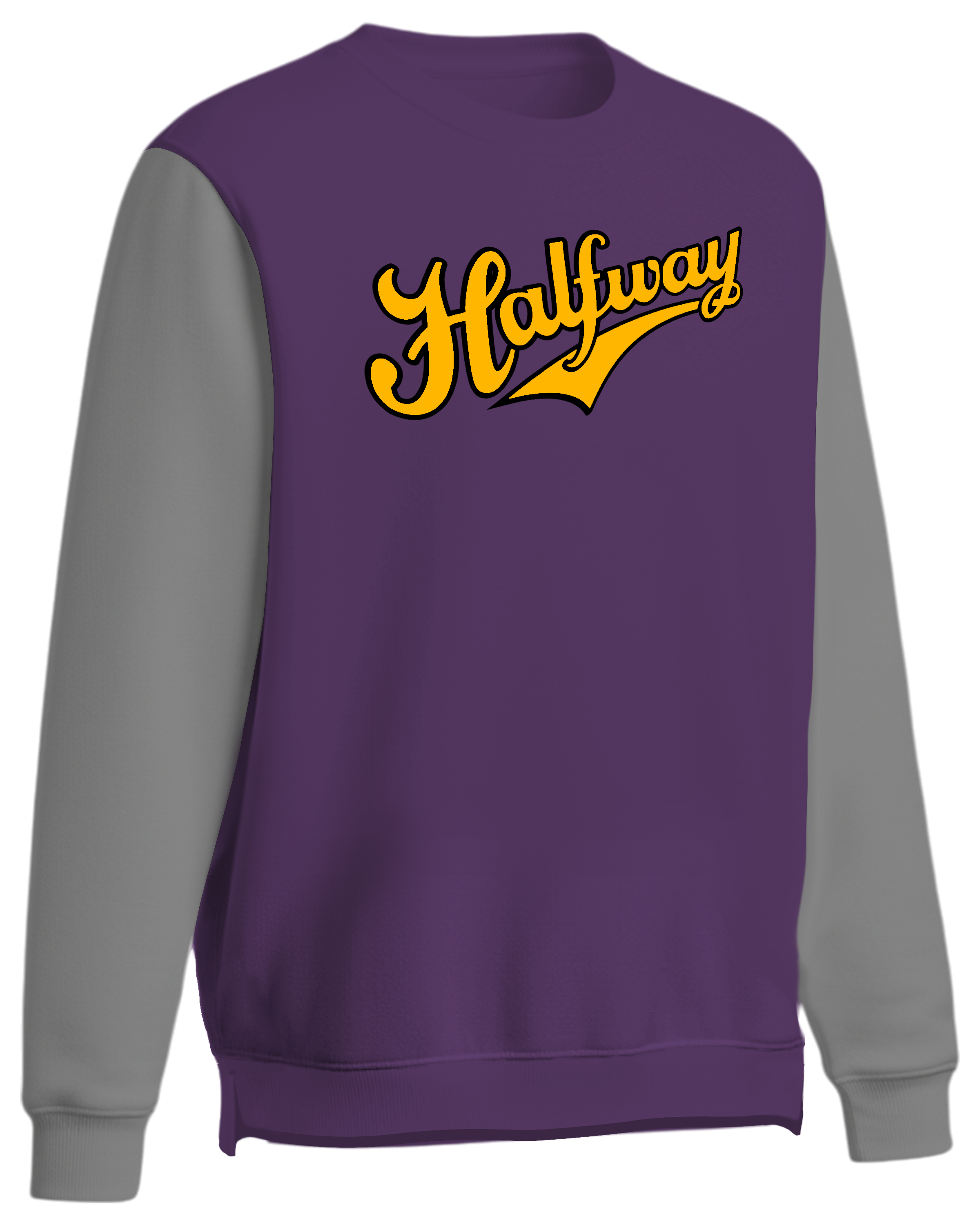 DYED Heavy Performance Fleece Crew Sweatshirt w/ Bottom Hem Slit