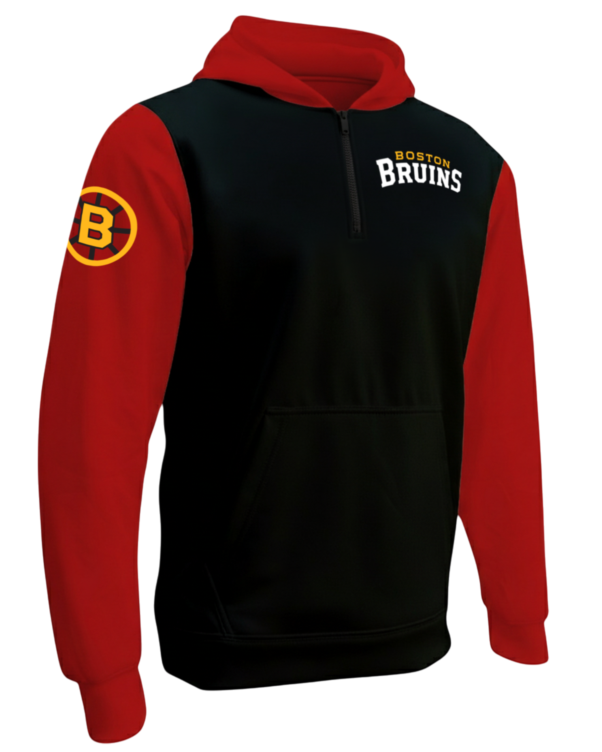 Dyed Drifit Performance 1/4 Zip Fleece Hoodie w/ Front Pocket