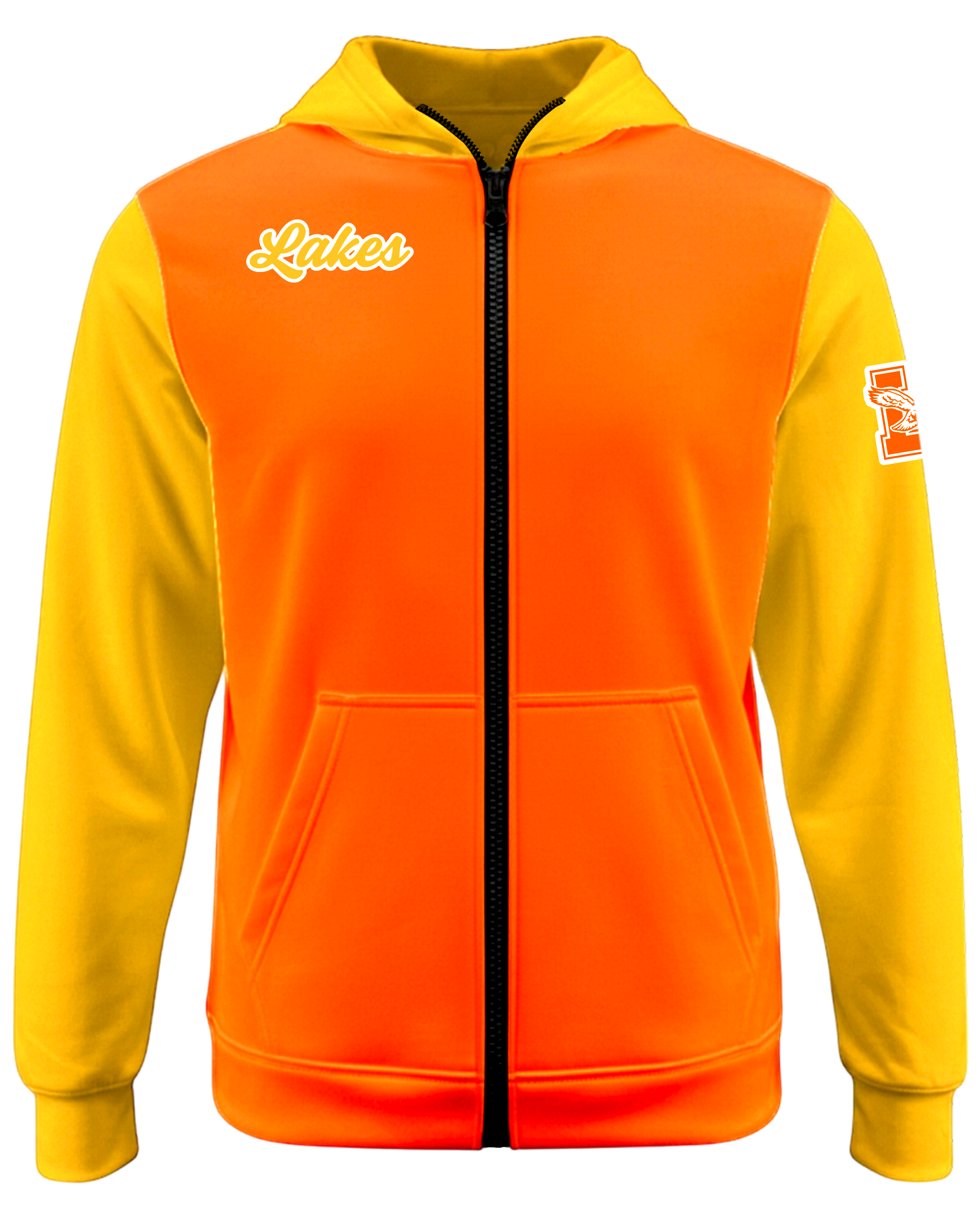 DYED Brushed Peformance Full Zip Fleece Hoodie w/ Front Pocket