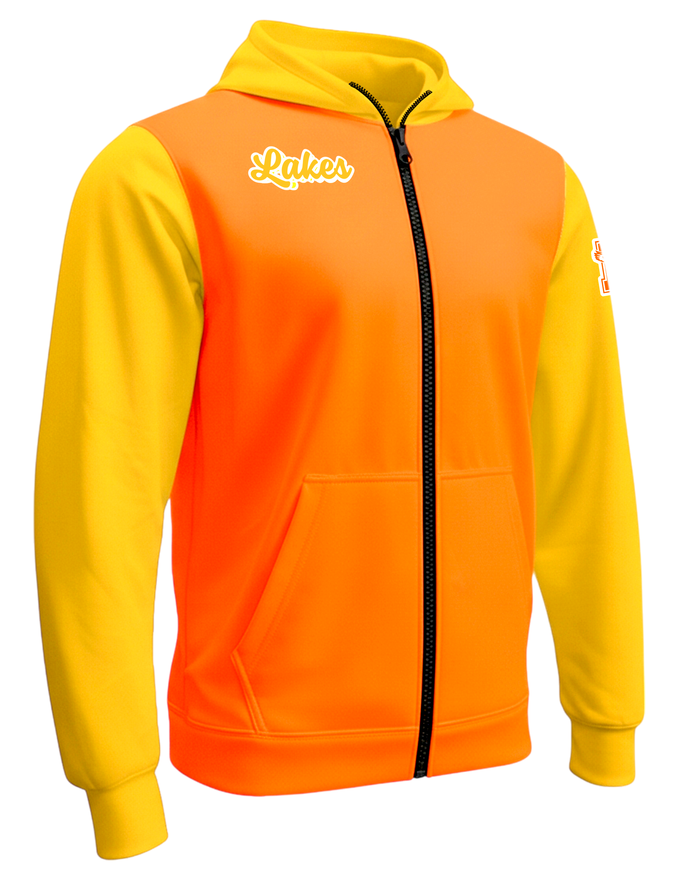 DYED Brushed Peformance Full Zip Fleece Hoodie w/ Front Pocket