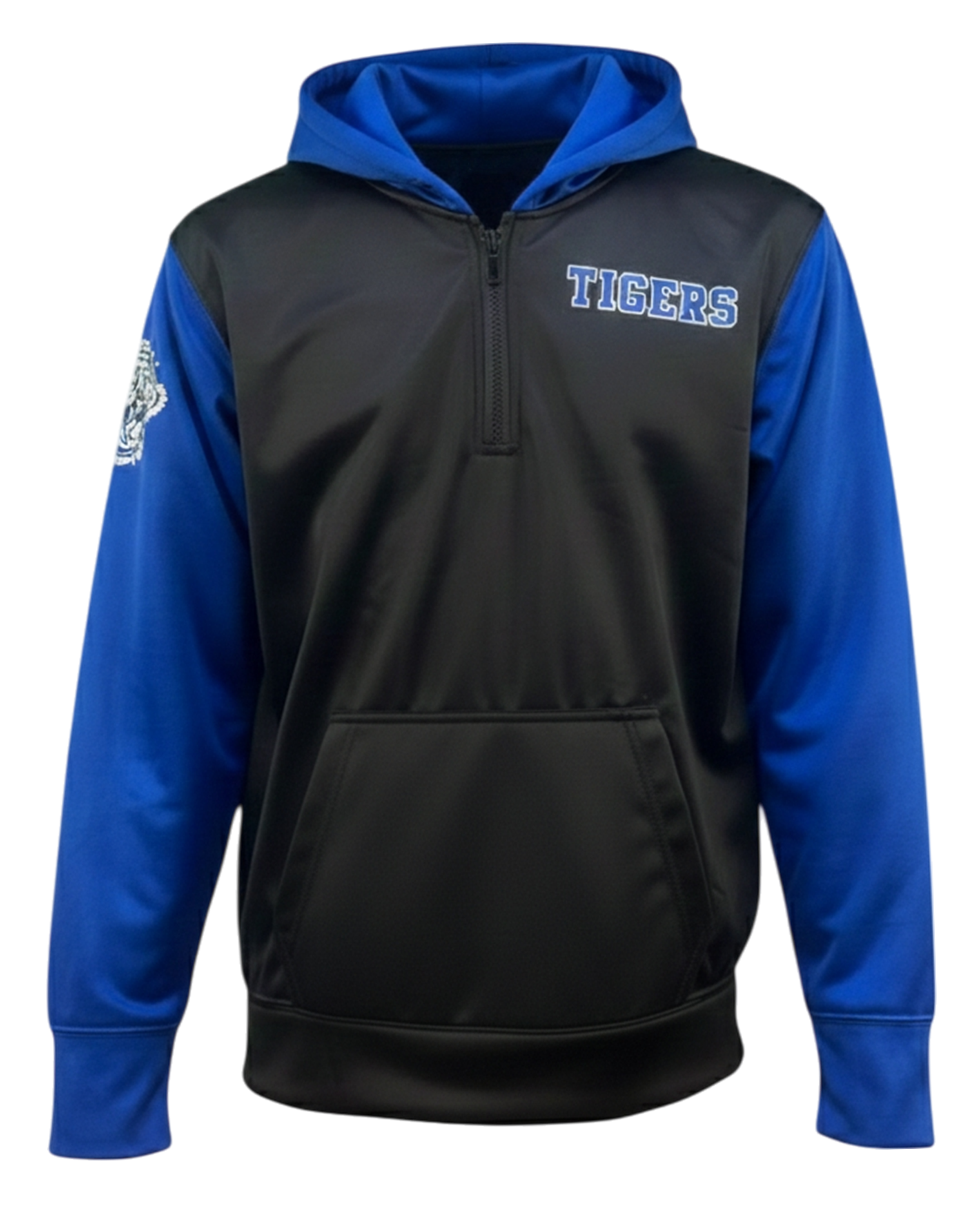 DYED Brushed Peformance 1/4 Zip Fleece Hoodie w/ Front Pocket