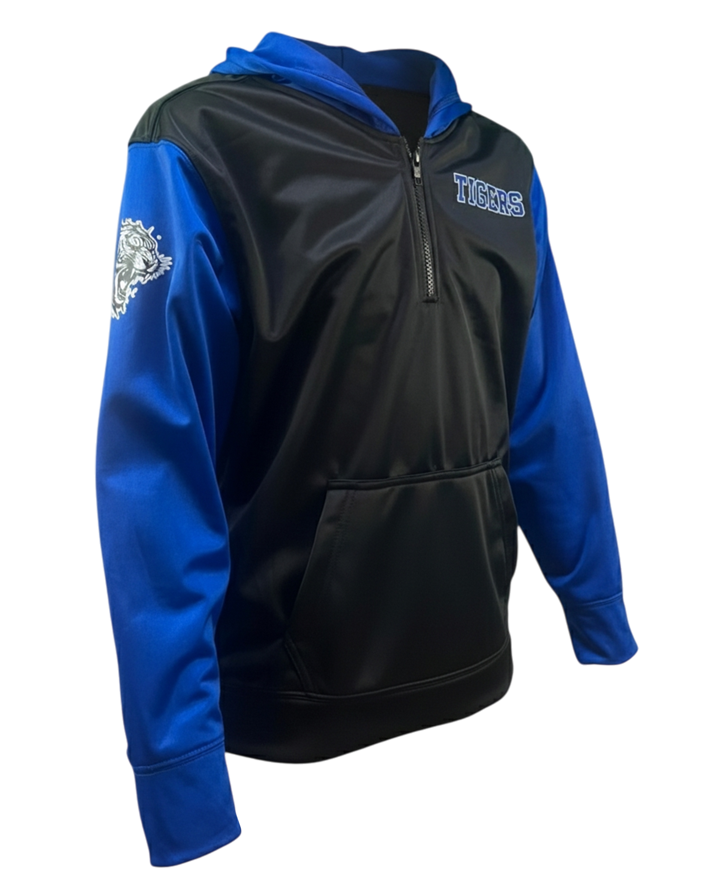 DYED Brushed Peformance 1/4 Zip Fleece Hoodie w/ Front Pocket