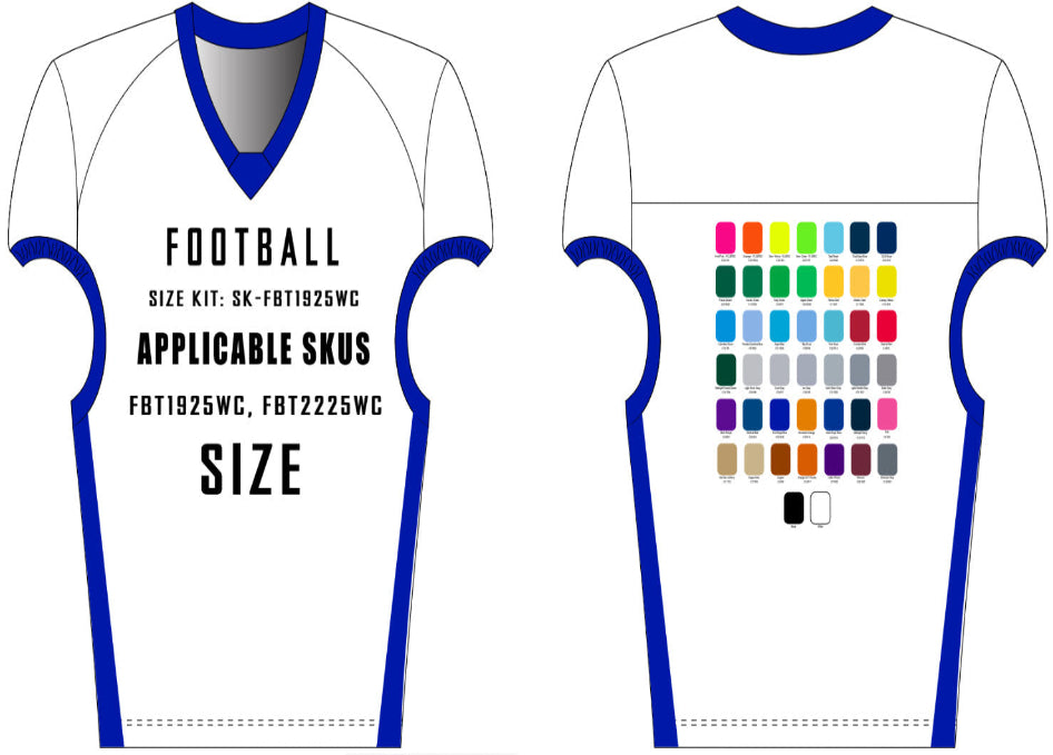 Waistcut Fitted Stretch Mesh Football Jersey Size Samples