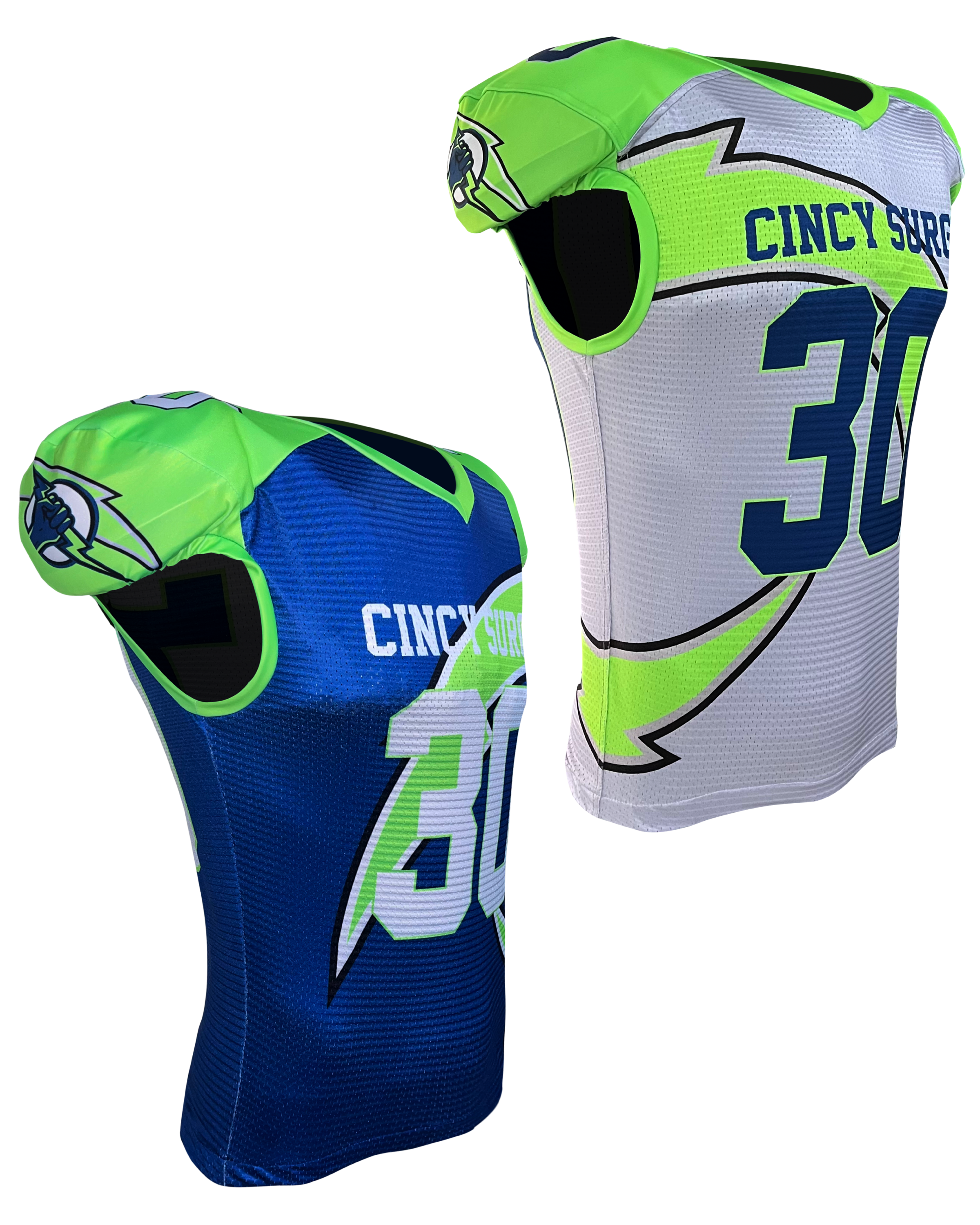 Keeper Waistcut Fitted Stretch Mesh Football Jersey (Reversible)