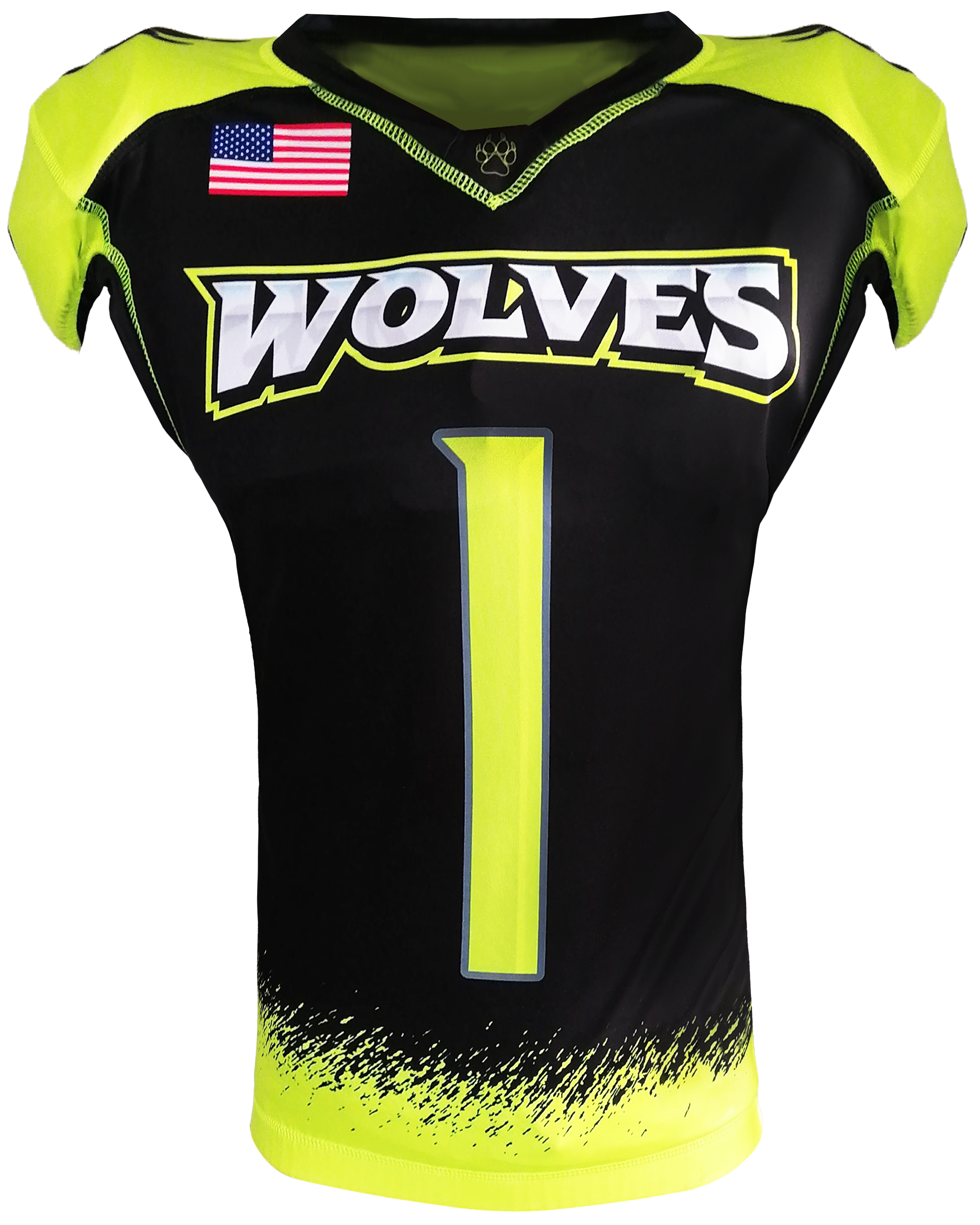 Captain Wasitcut Form Fit Single-Ply Reversible Football Jersey