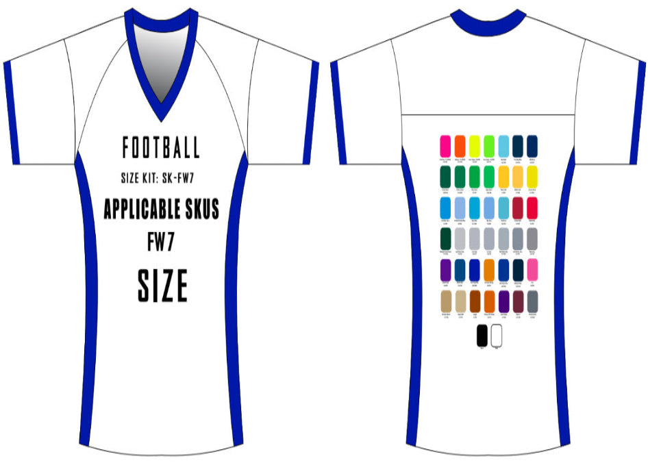 Fan Jersey Size Samples