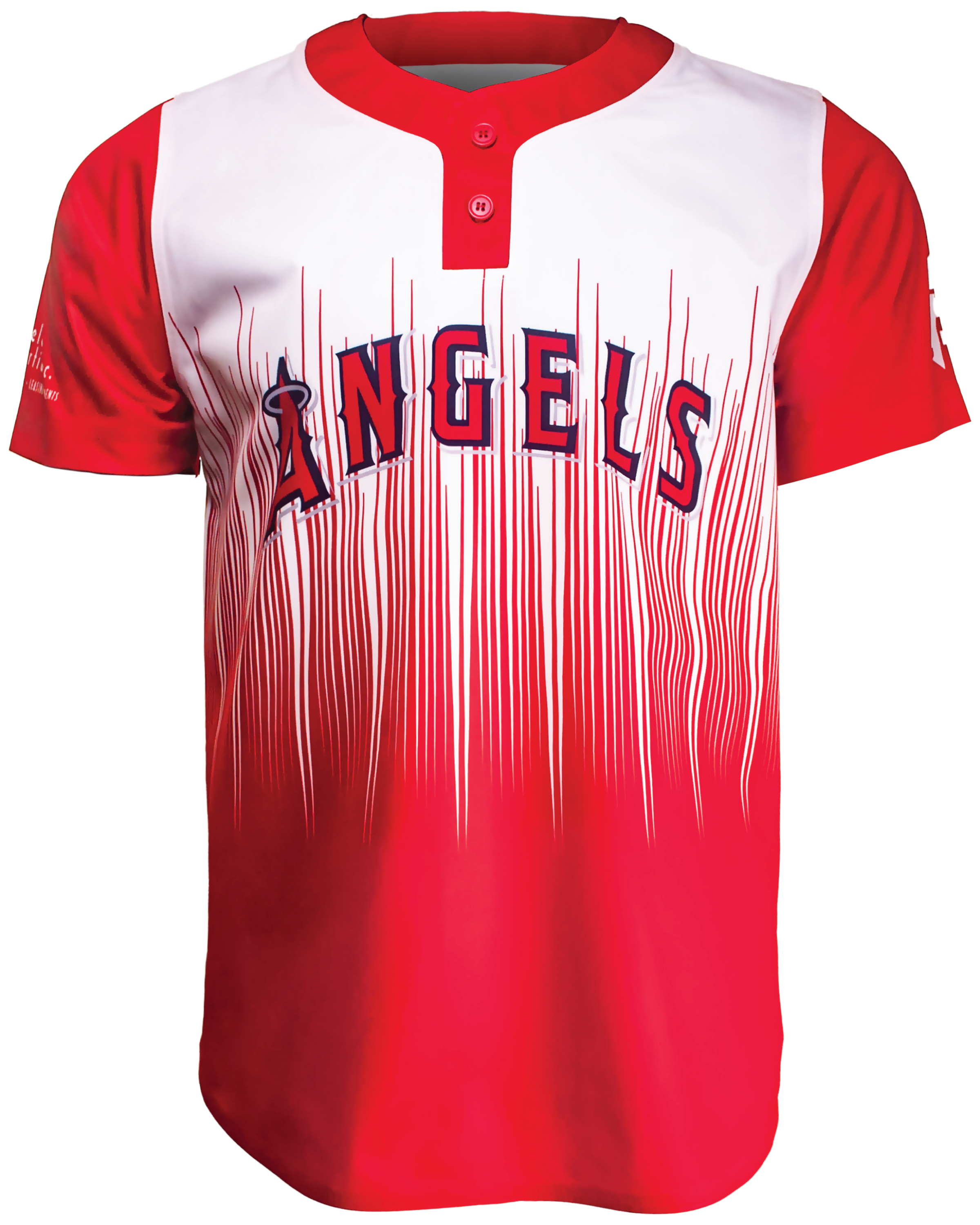 Short Sleeve 2-Button Baseball Jersey