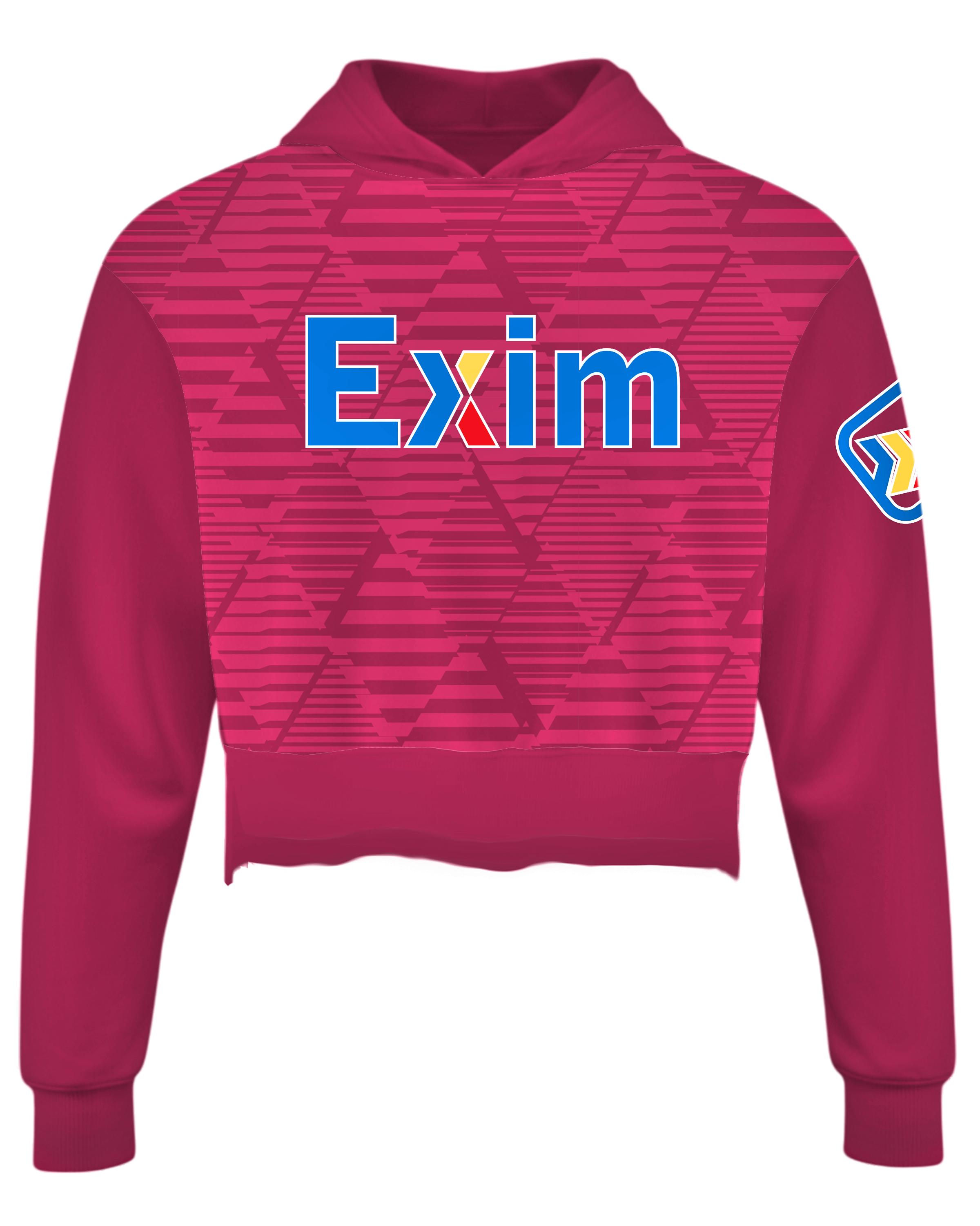 Drifit Performance Crop Top Hoodie with Bottom Hem Slit