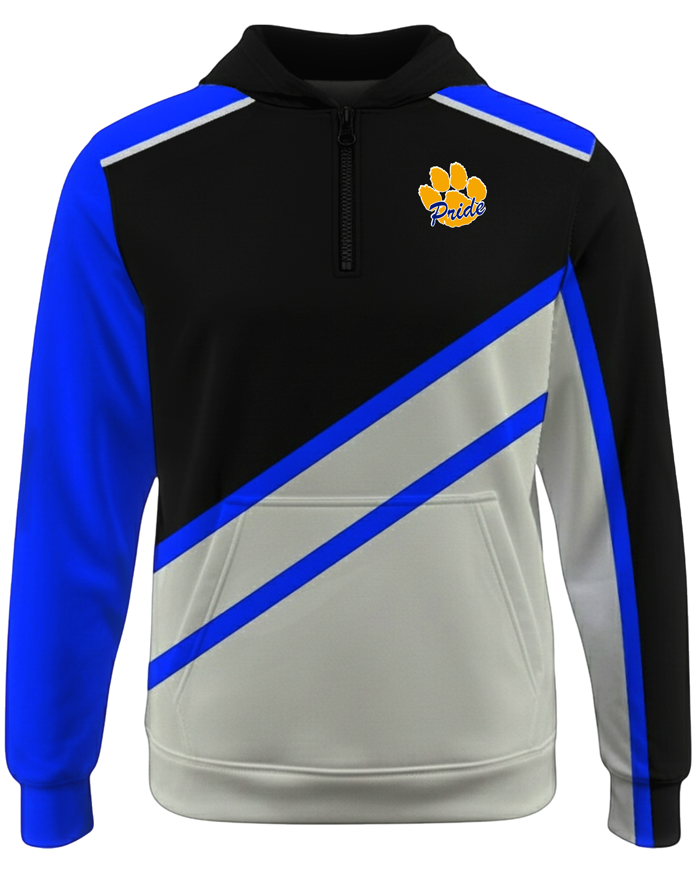 Brushed Performance 1/4 Zip Fleece Hoodie w/ Front Pocket