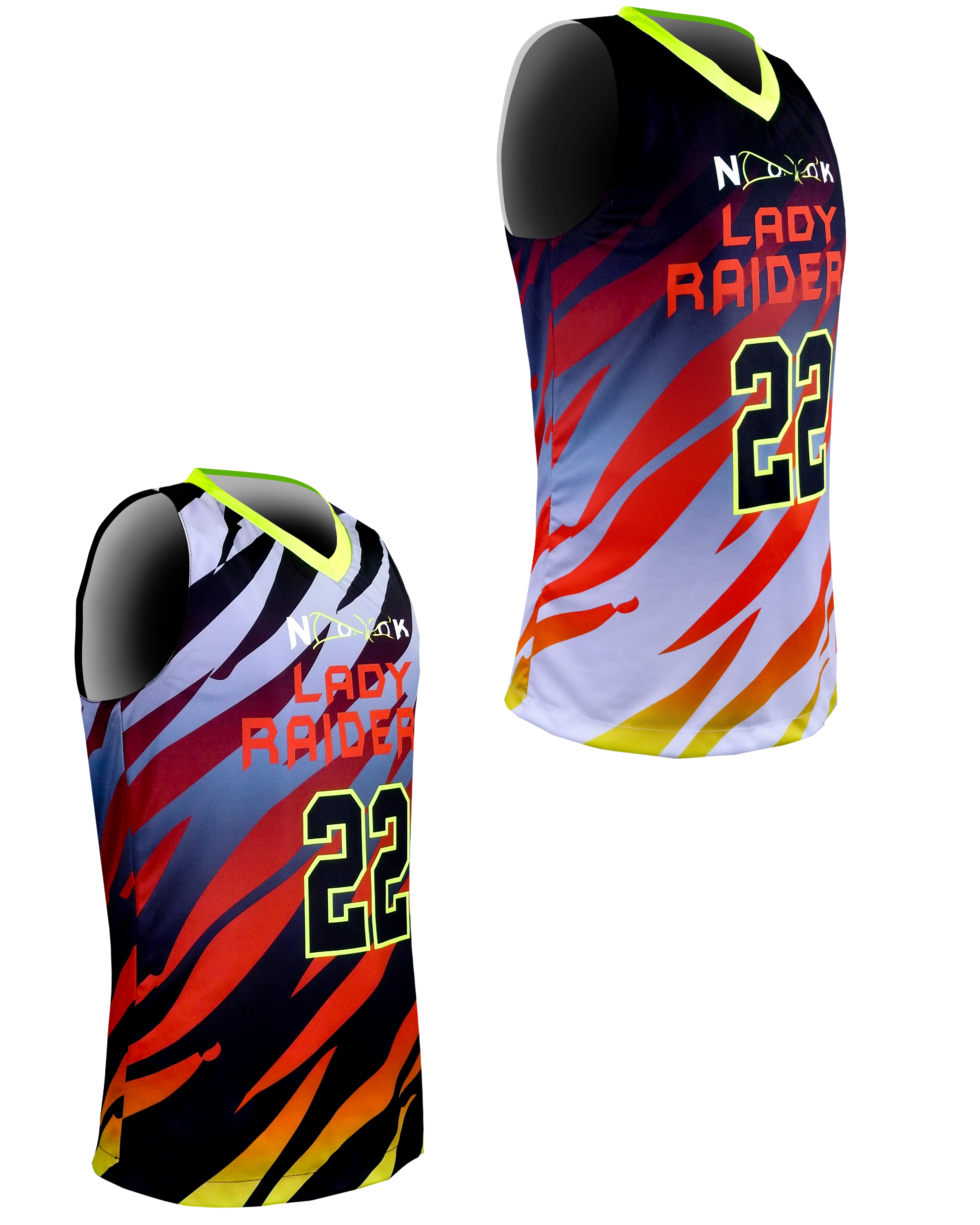 Ladies REVERSIBLE Racerback Basketball Jersey