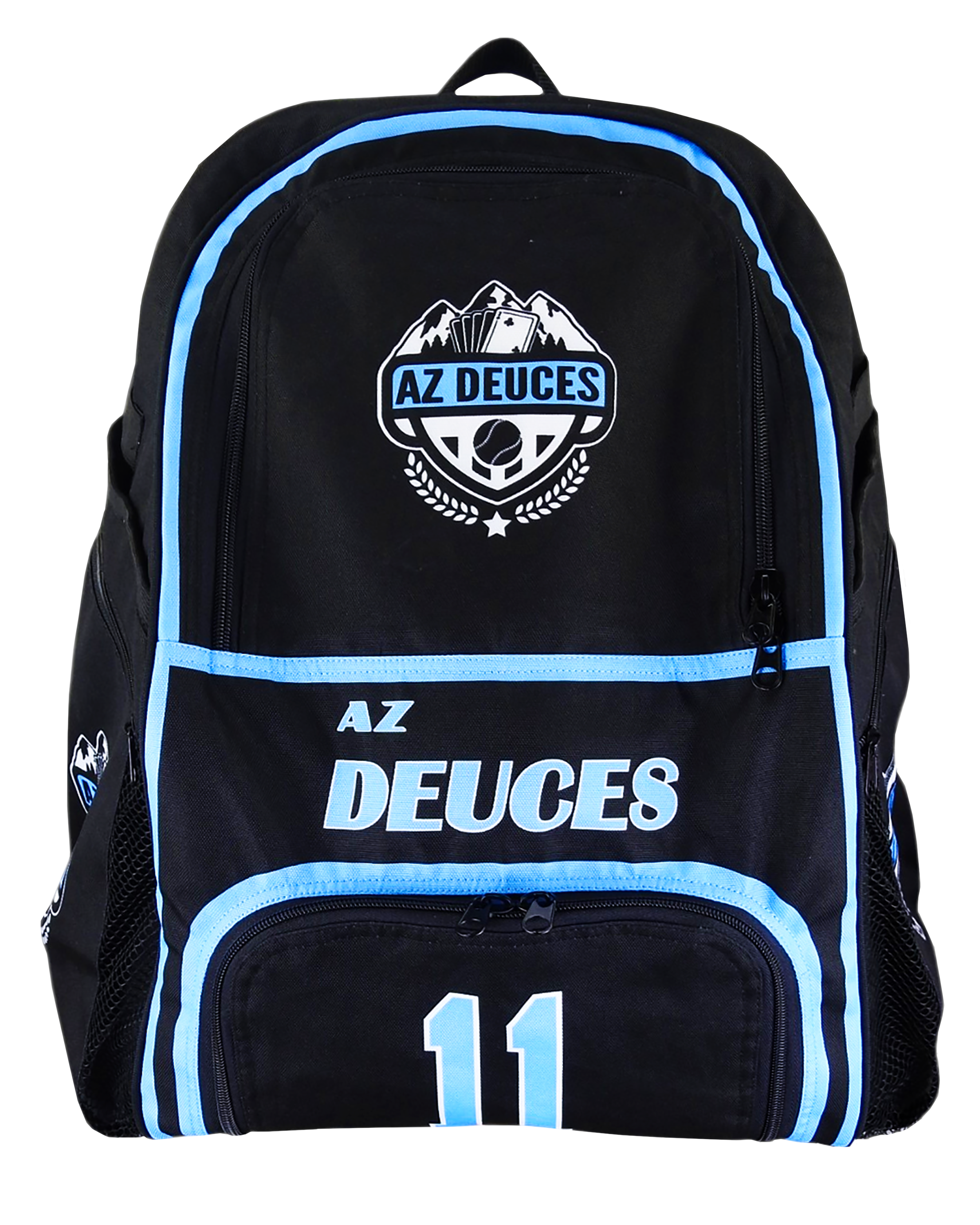 Large Backpack (18" x 17" x 9") w/ Bat Sleeves