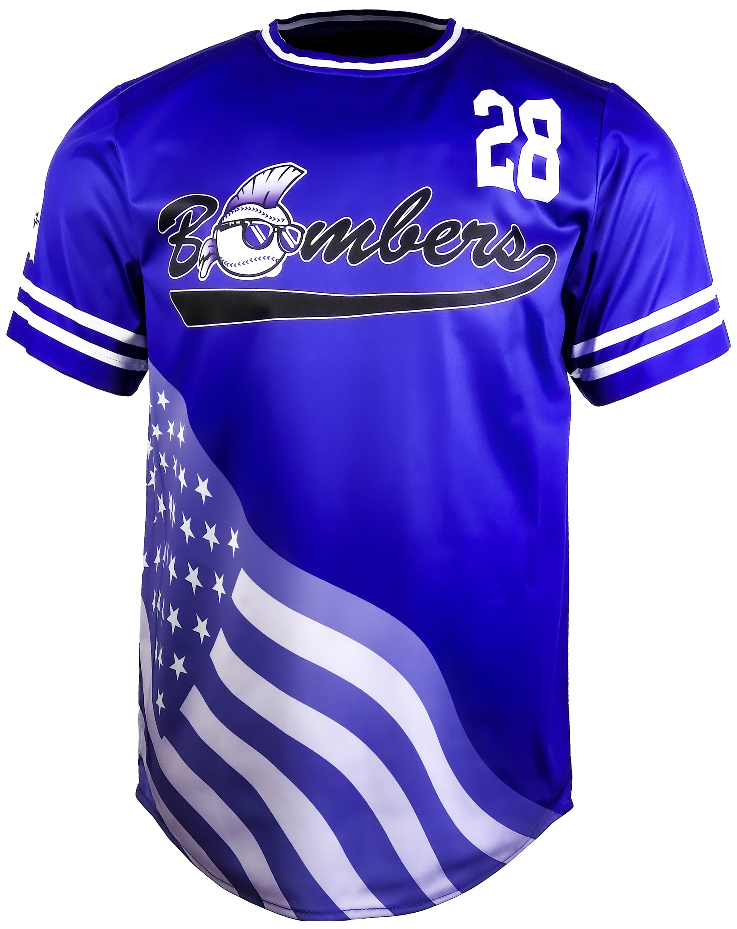 Short Sleeve Crew Neck Baseball Jersey