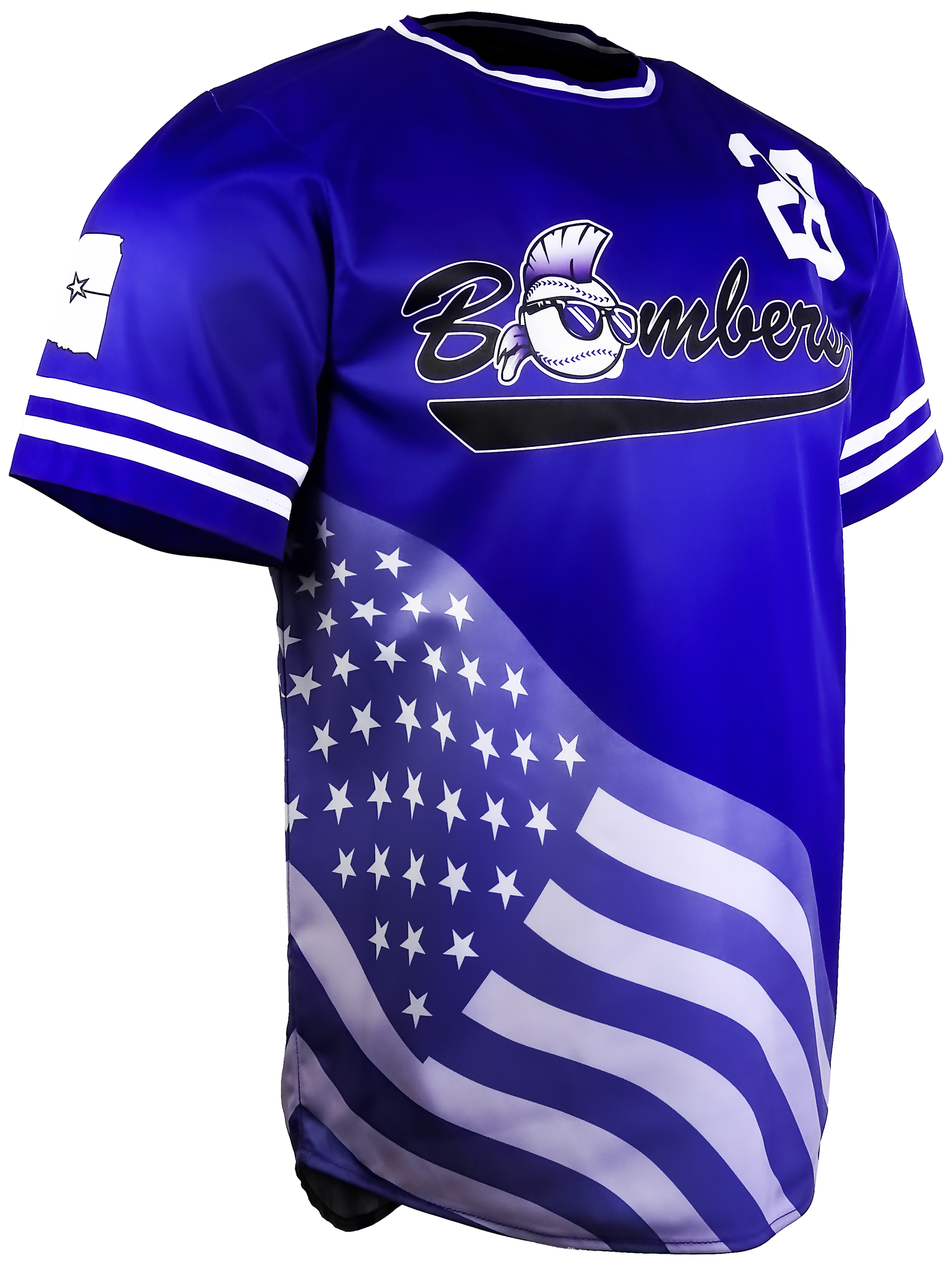 Short Sleeve Crew Neck Baseball Jersey