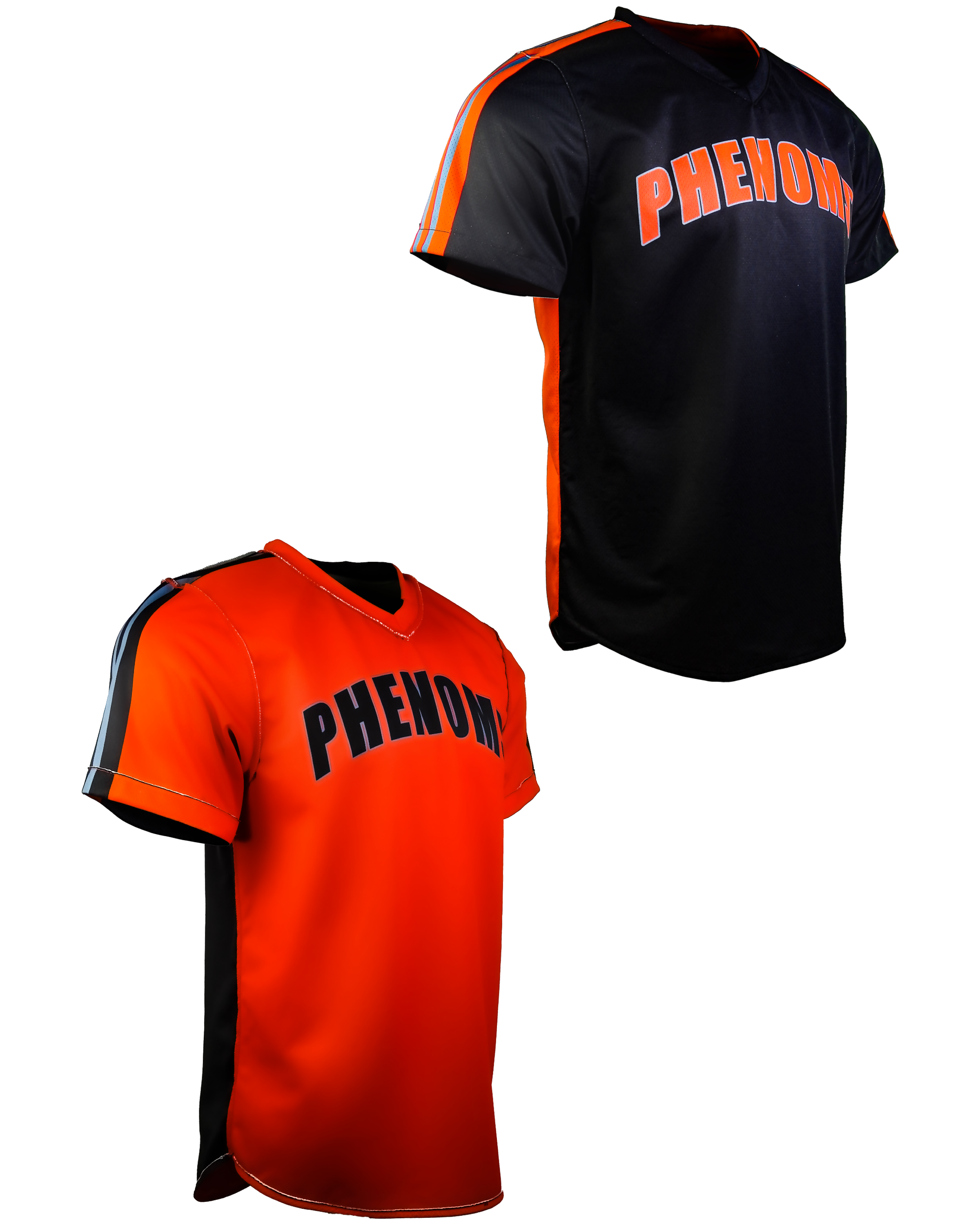 Single Ply Reversible V-Neck Short Sleeve Baseball Jersey