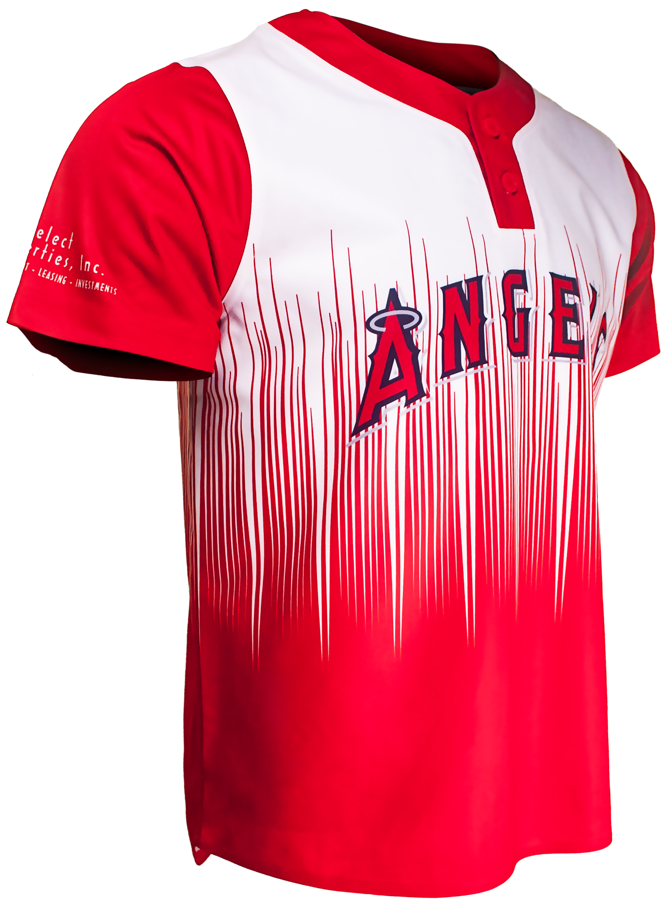 Short Sleeve 2-Button Baseball Jersey