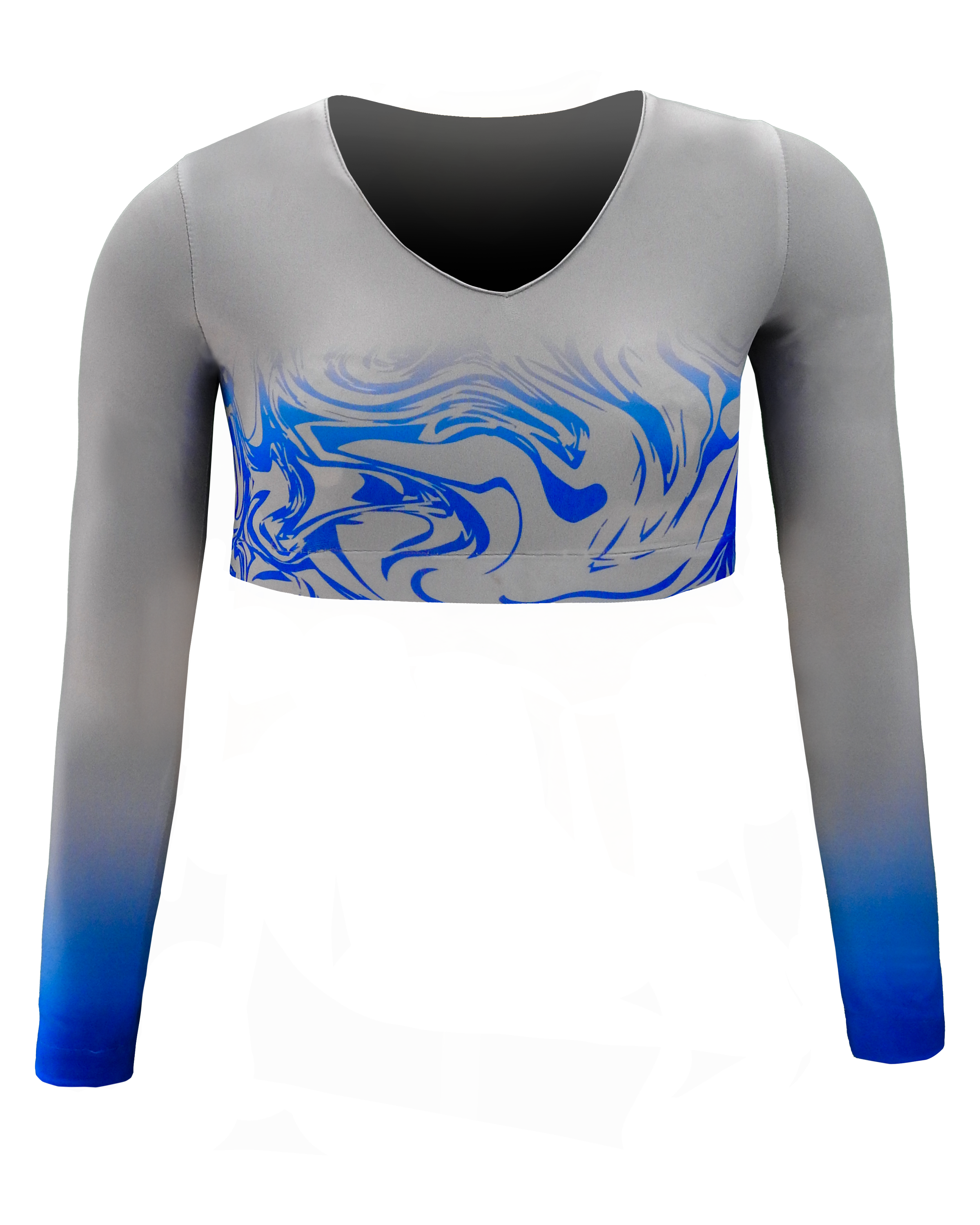 Full Sublimation Long Sleeve Cheer Crop Top