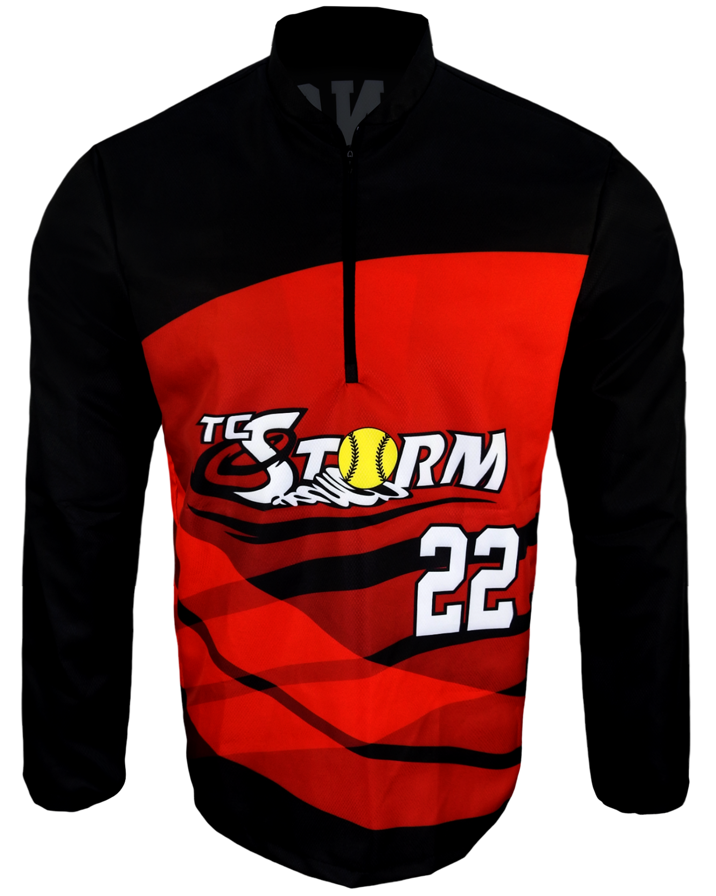 Long Sleeve 1/4 Zip Cage Jacket  (No Pockets)