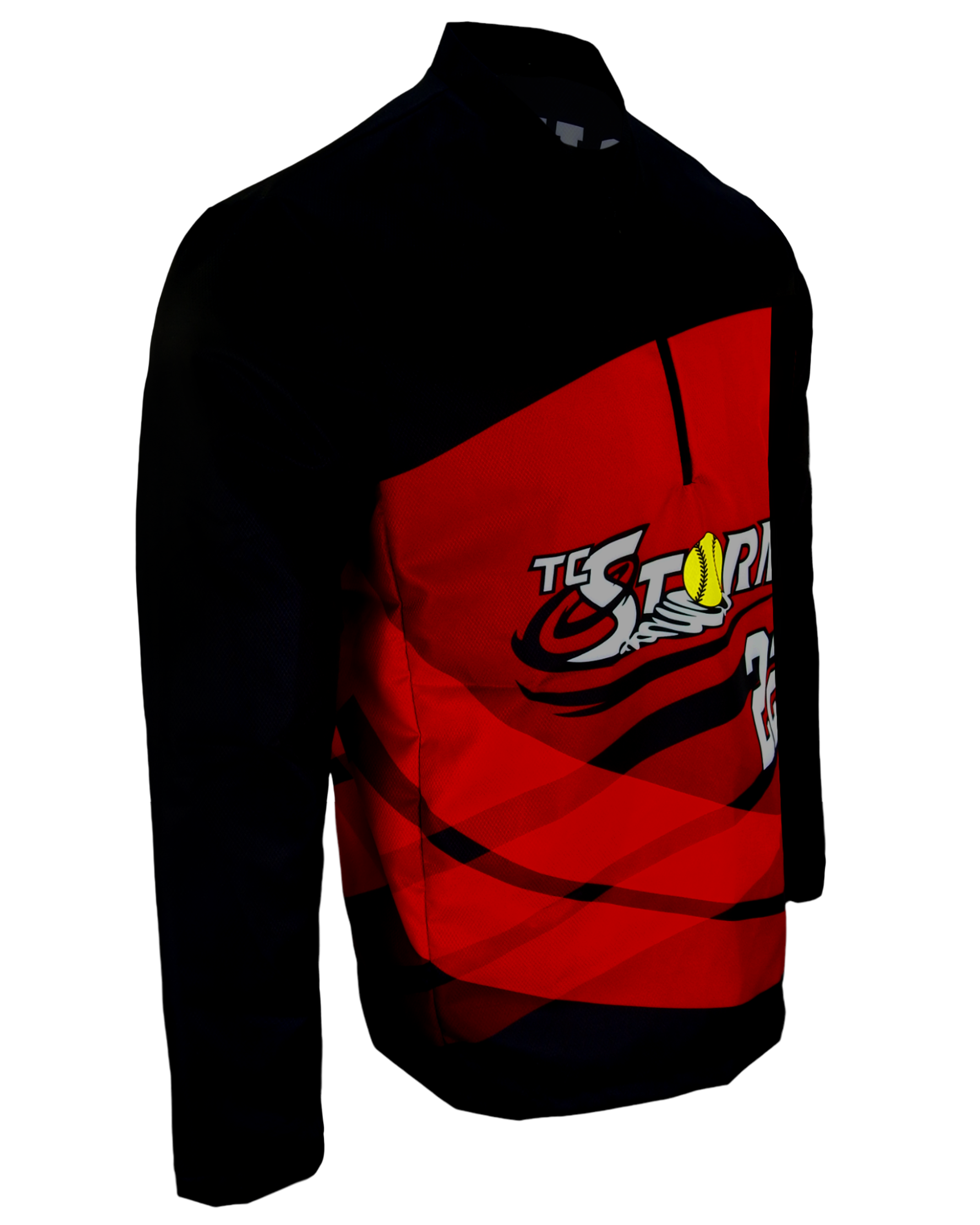 Long Sleeve 1/4 Zip Cage Jacket  (No Pockets)