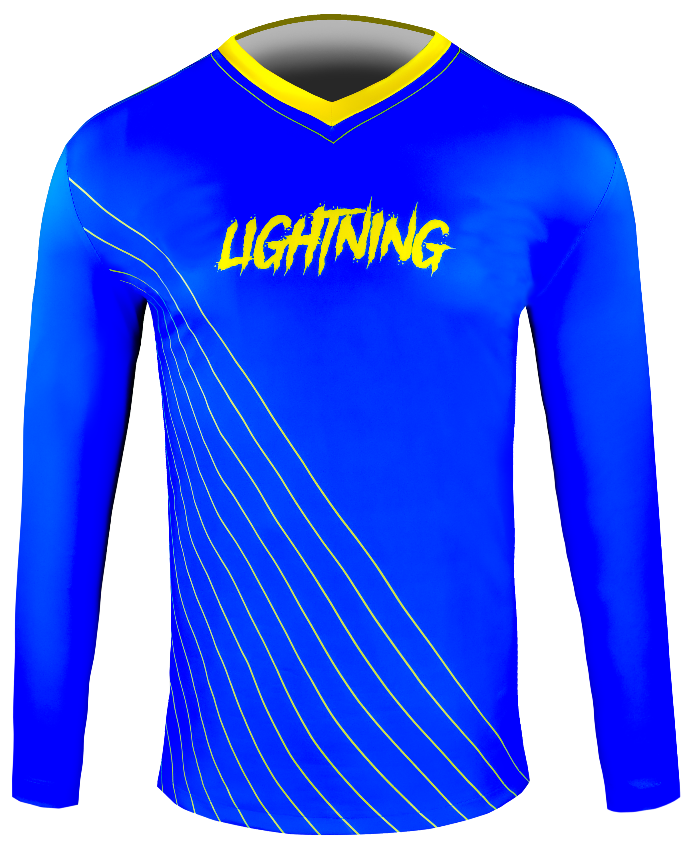 Long Sleeve V Neck Compression Tee
