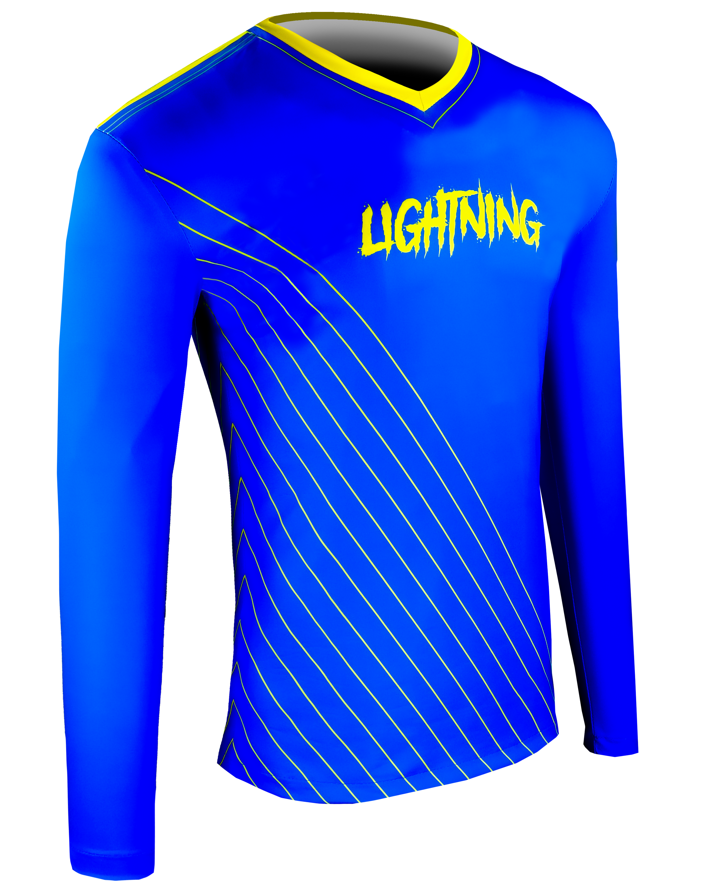 Long Sleeve V Neck Compression Tee