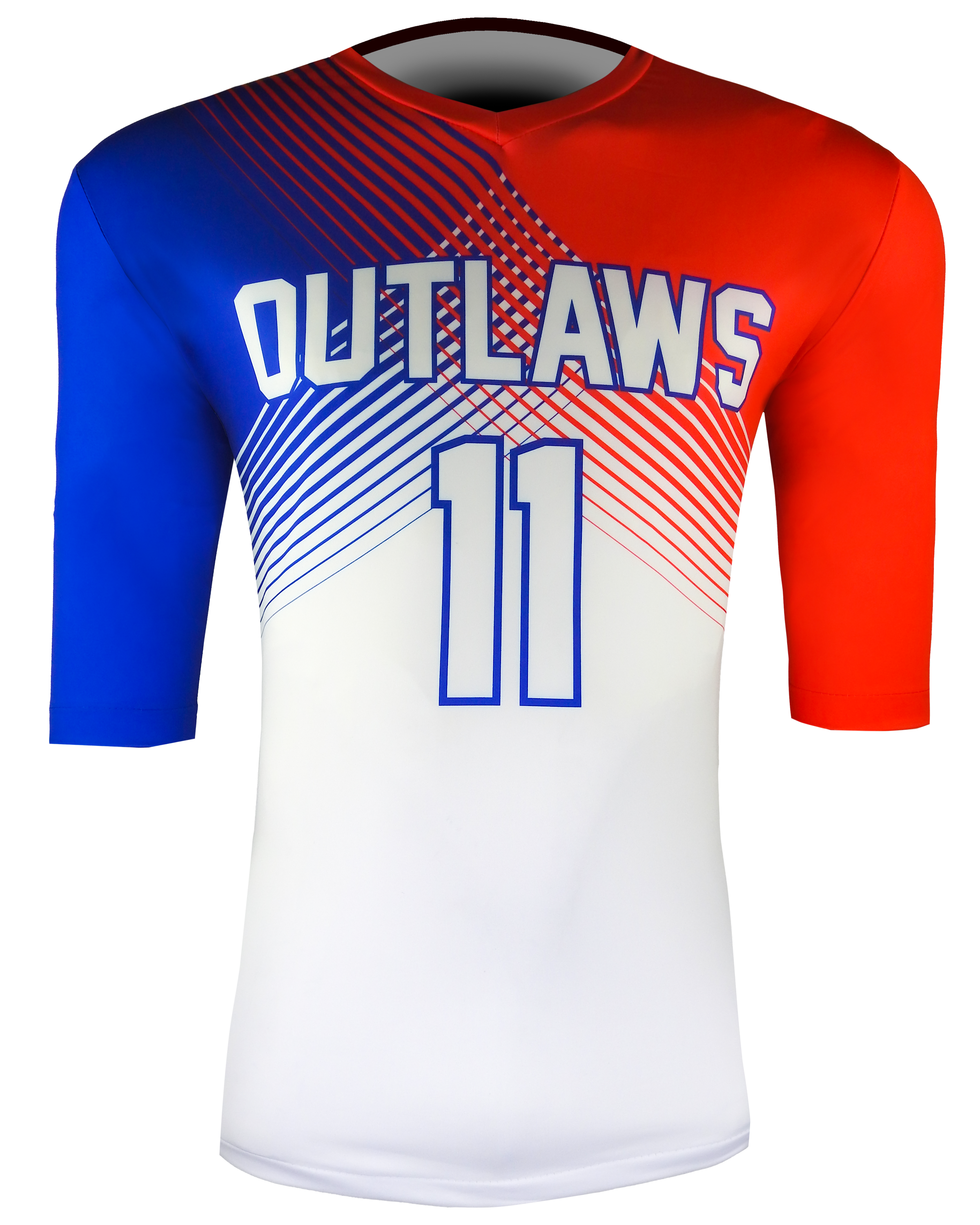 HALF SLEEVE Single Ply REVERSIBLE V Neck Compression Shirt