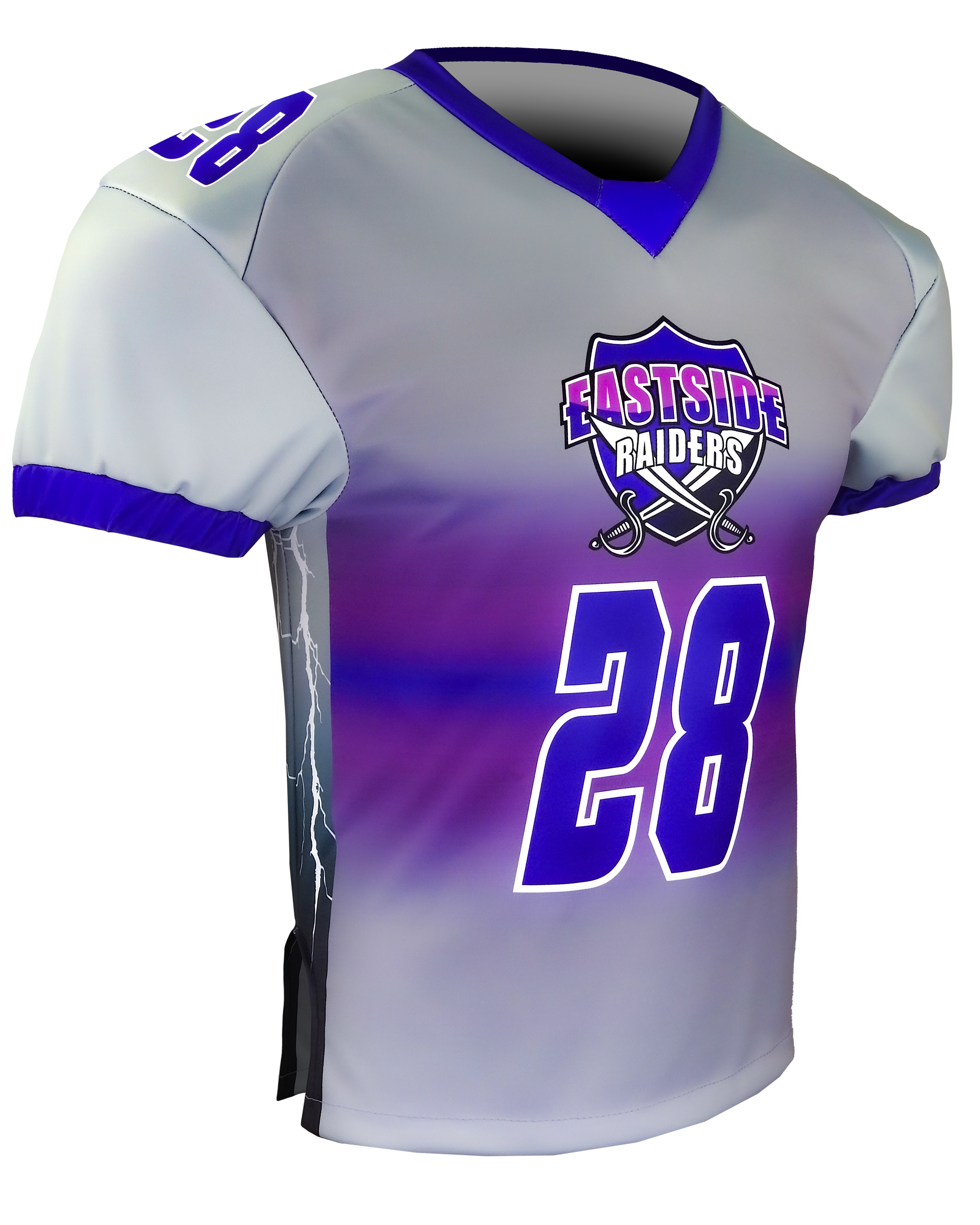 Lateral Garter Sleeve Flag Football Jersey