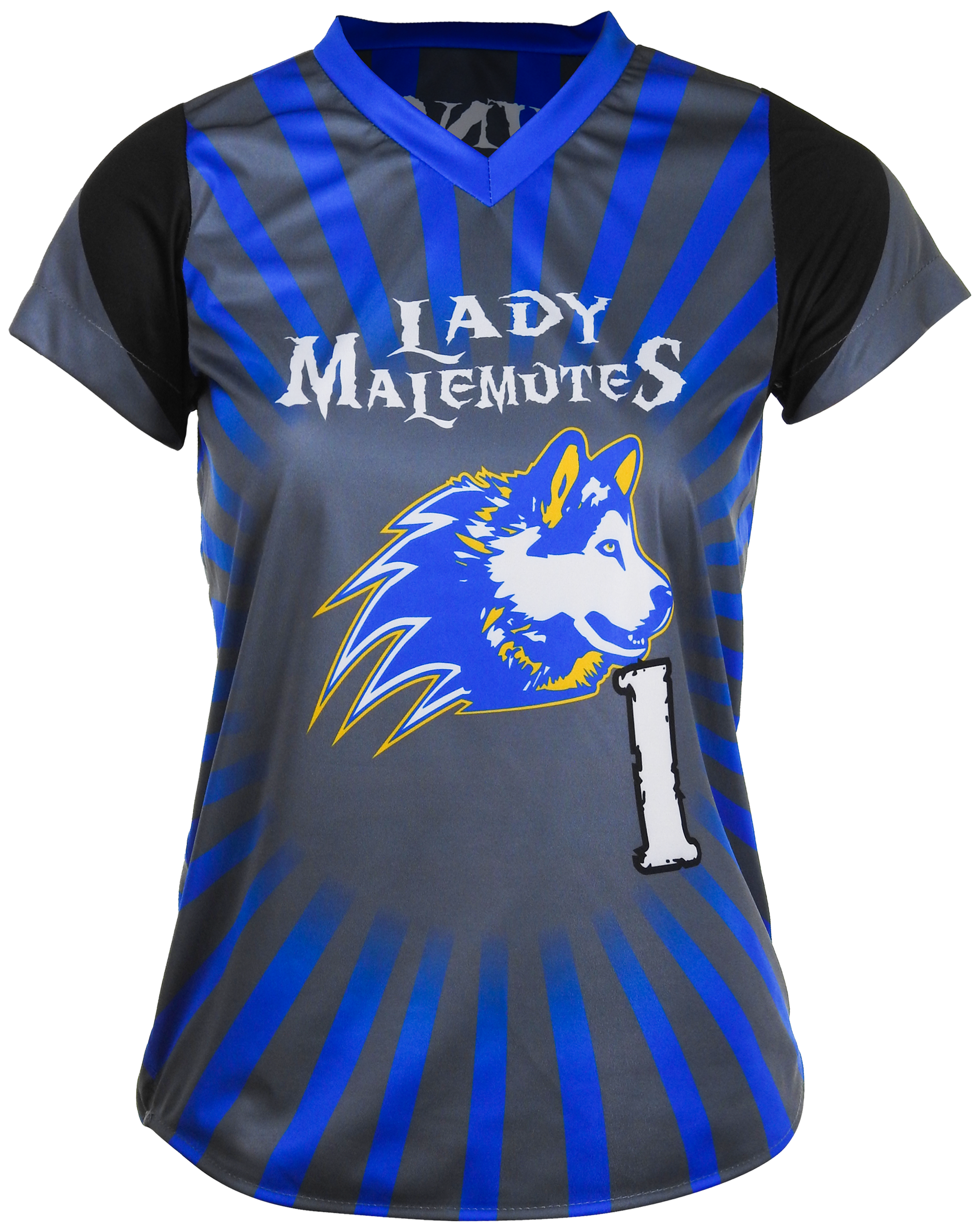 Short Sleeve V Neck Softball Jersey