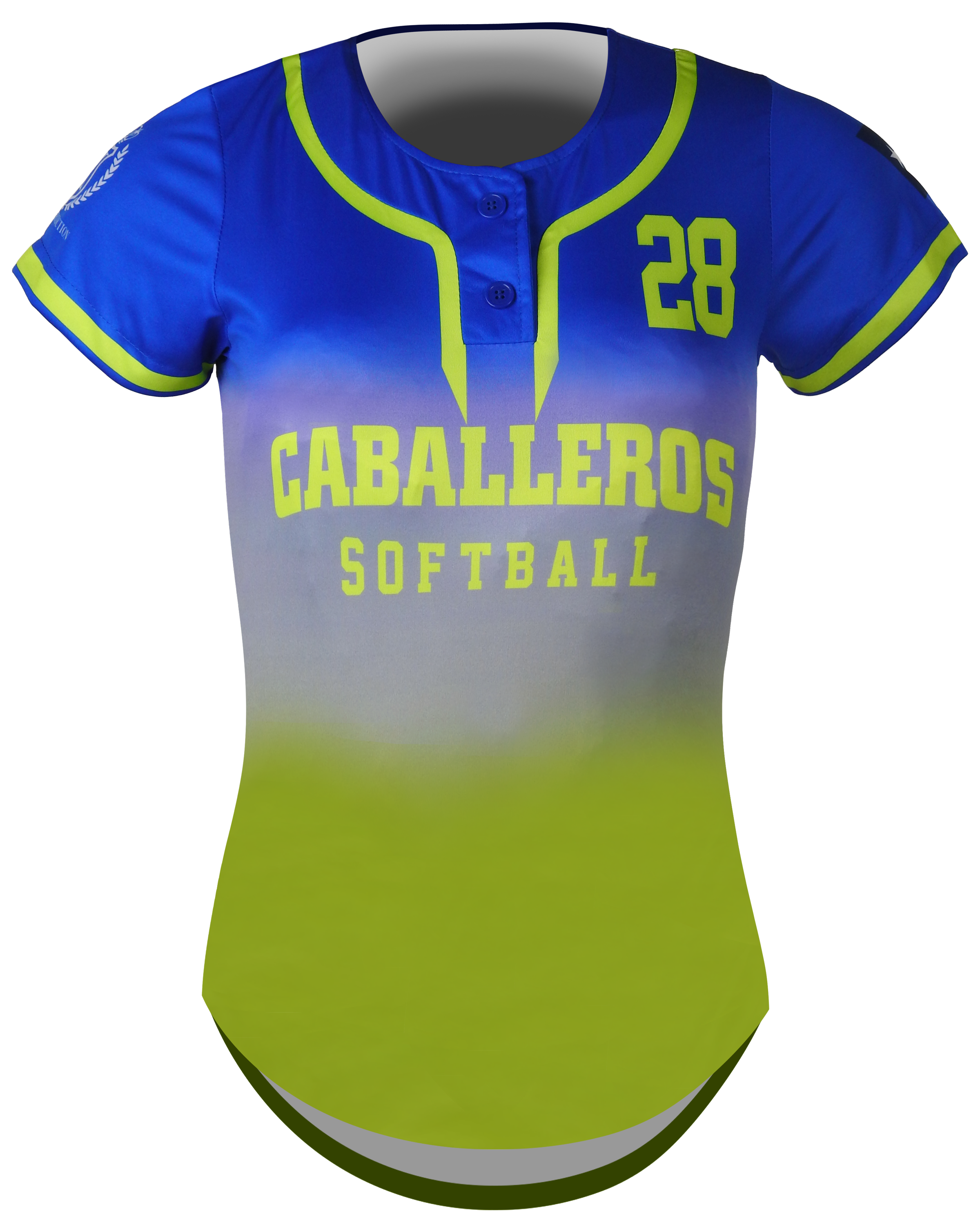 Short Sleeve 2-Button Softball Jersey
