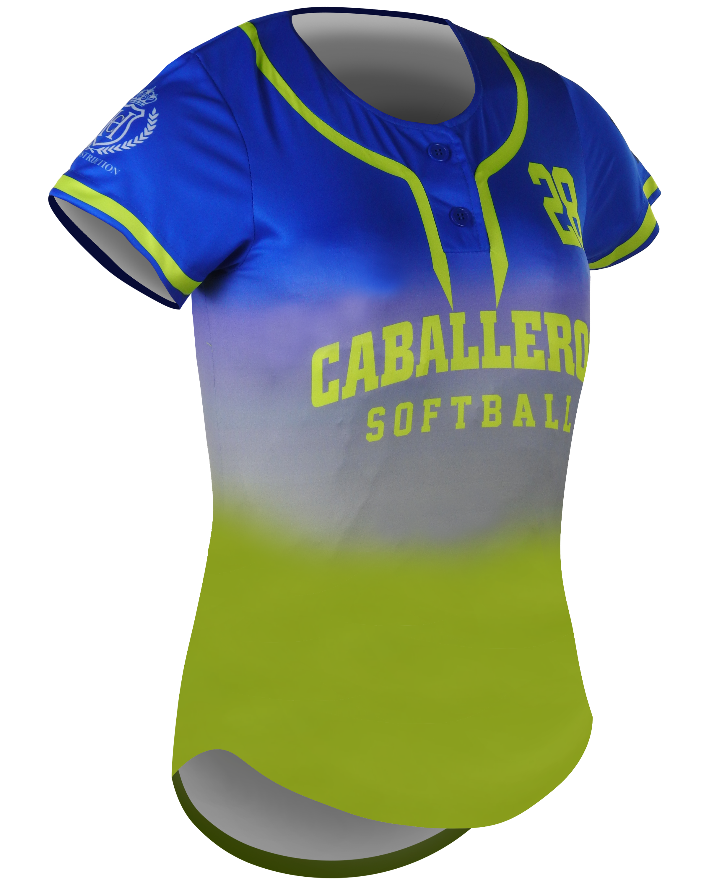 Short Sleeve 2-Button Softball Jersey