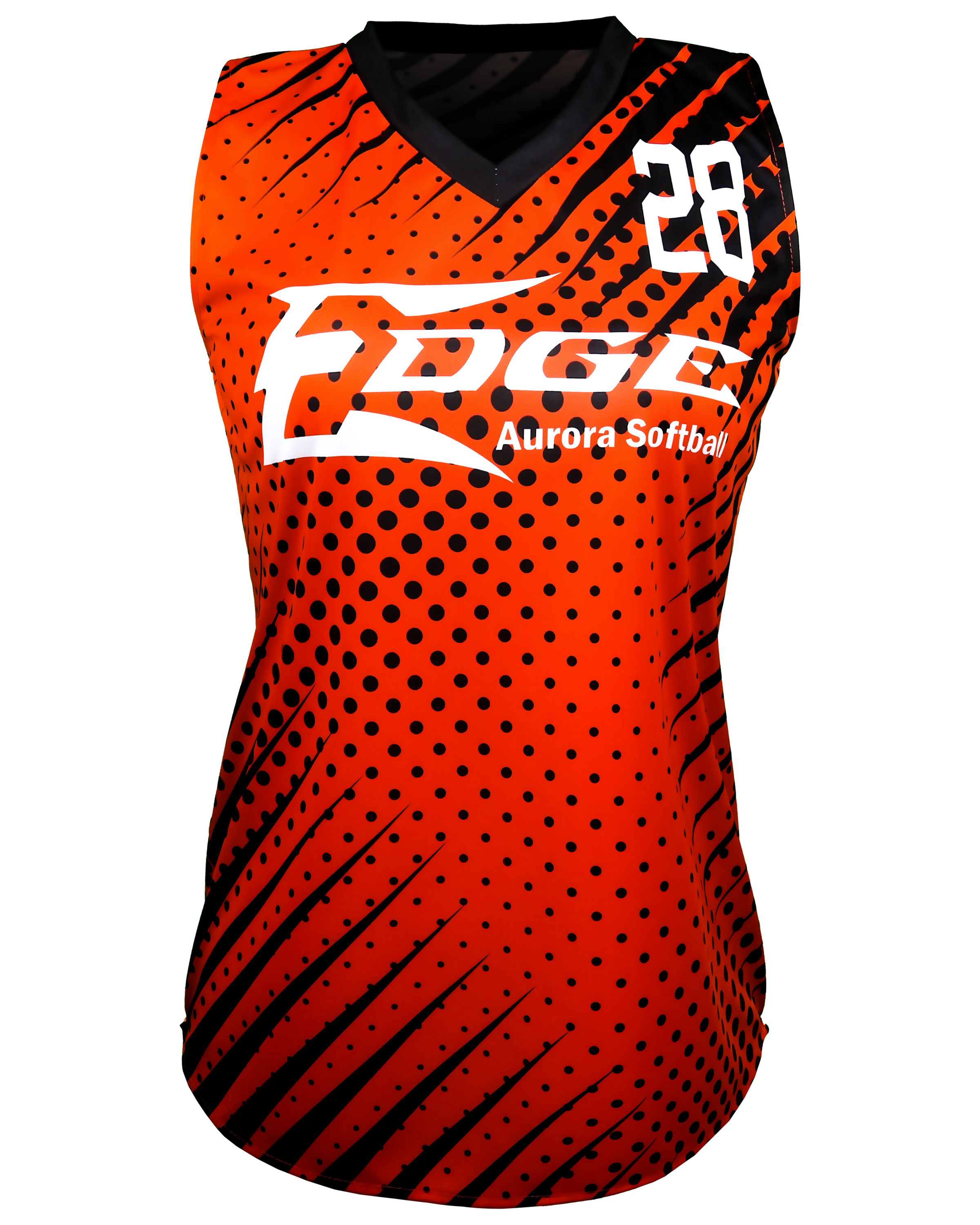 Racerback V Neck Softball Jersey