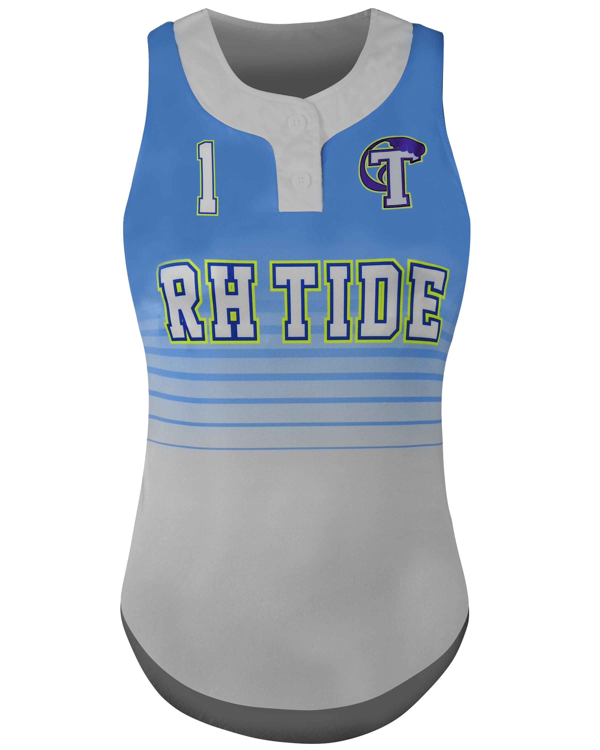 Racerback 2-Button Softball Jersey