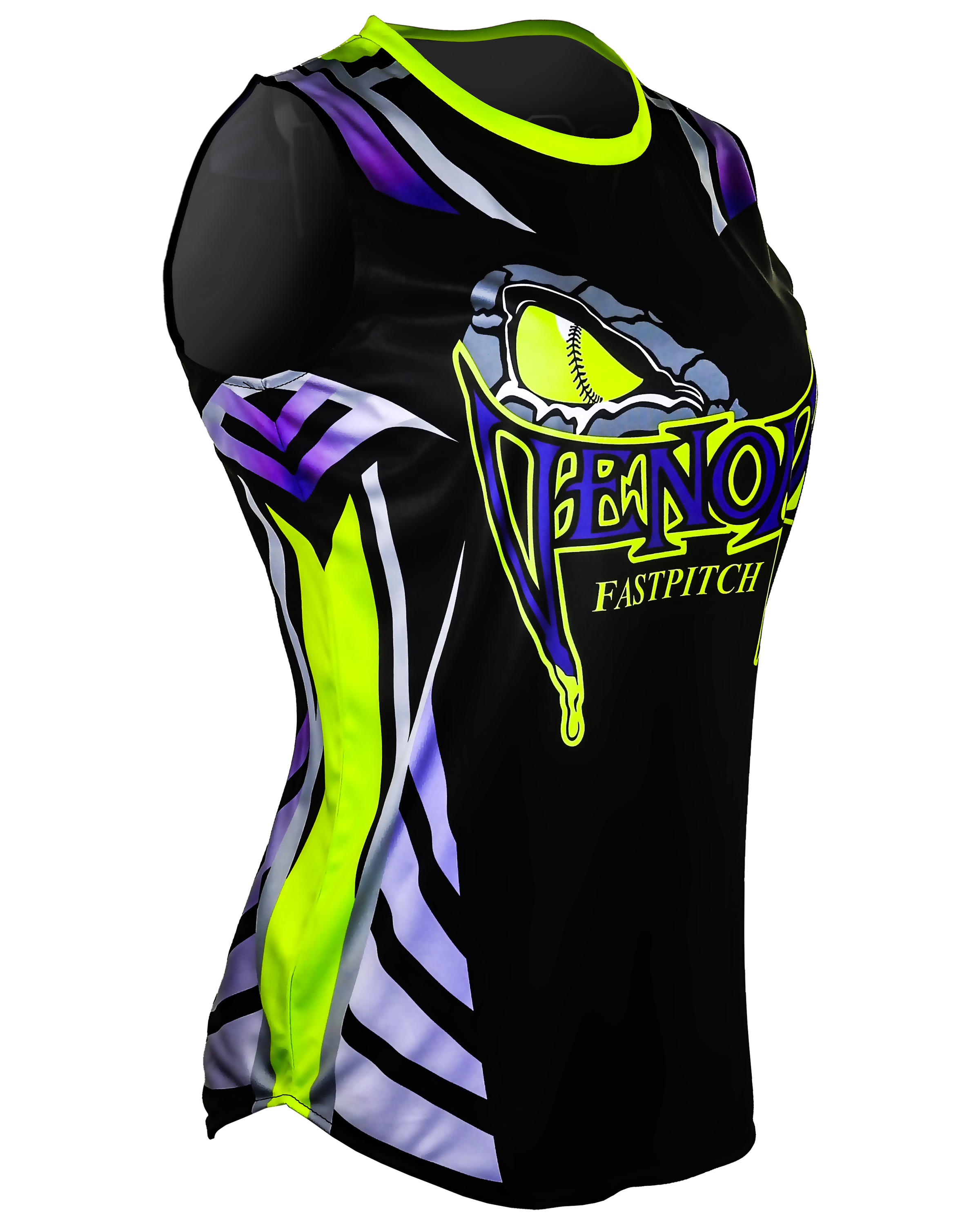 Sleeveless Crew Neck Softball Jersey