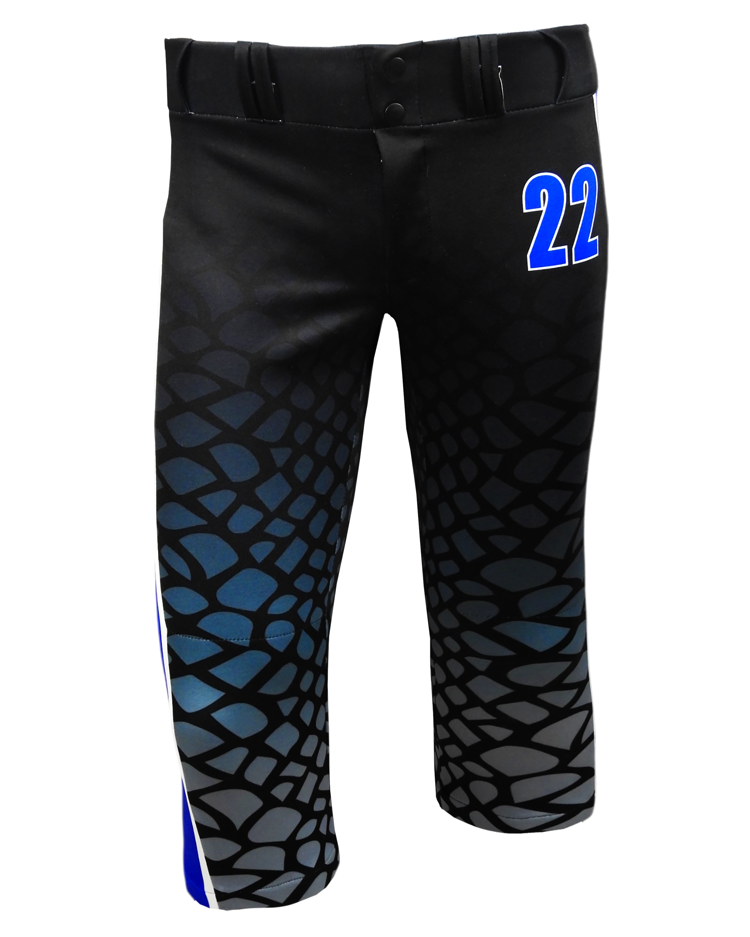 Full Sublimation Tapered Knicker Softball Pants w/ Sublimated Side Panels