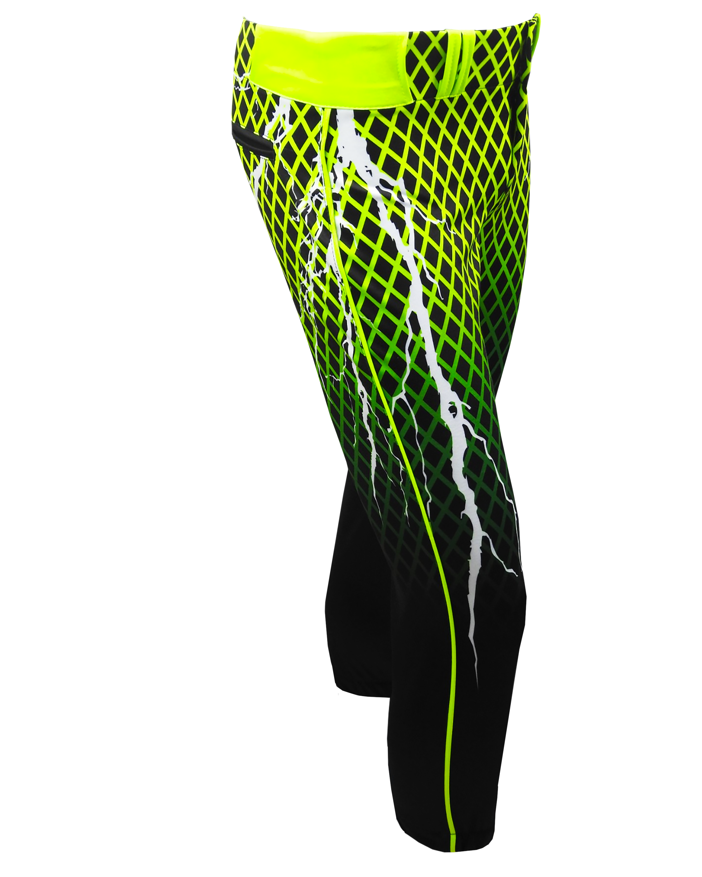 Full Sublimation Tapered Lowrise Softball Pants W/ Piping