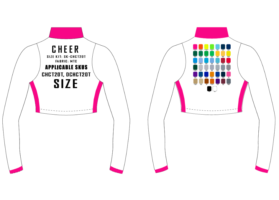 Long Sleeve Crop Top W/ TURTLE NECK Size Samples