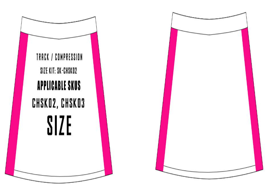 Performance Cheer Skirt Size Samples