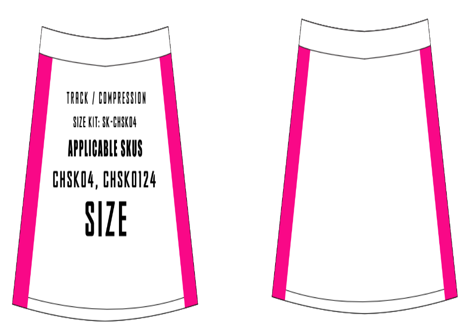 Classic Cheer Skirt Size Samples