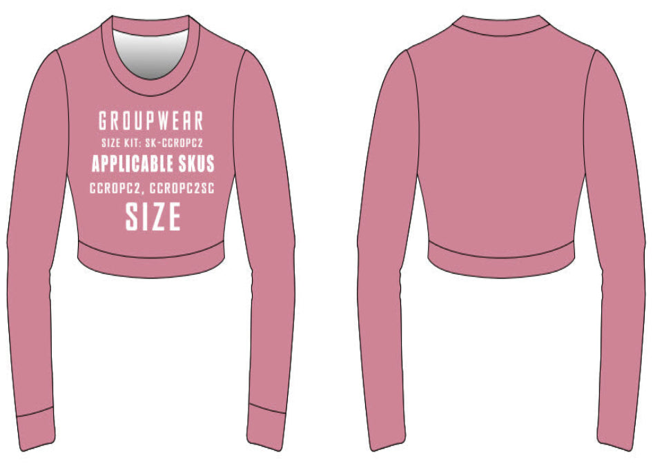 Cotton Crop Top Crew Size Samples