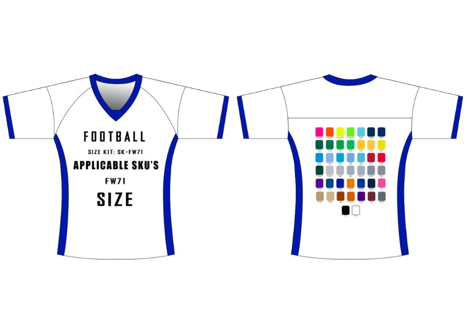 Fan Jersey Size Samples