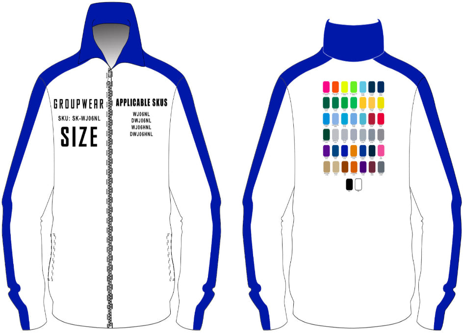 Brushed Jacket Size Samples